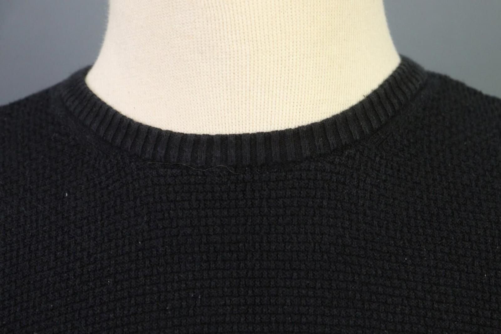 Lacoste Lacoste Black Knitted Crew Neck Relaxed Fit Pullover Sweater Size US M / EU 48-50 / 2 - 7 Thumbnail