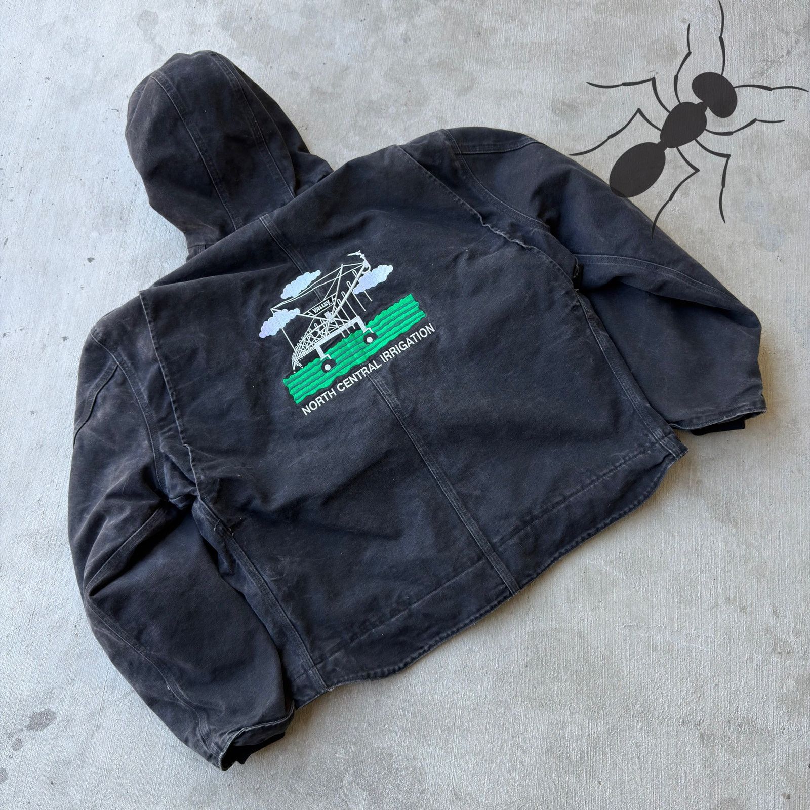 Carhartt × Vintage Carhartt J141 black sierra hooded work wear jacket Size US XXL / EU 58 / 5 - 6 Thumbnail