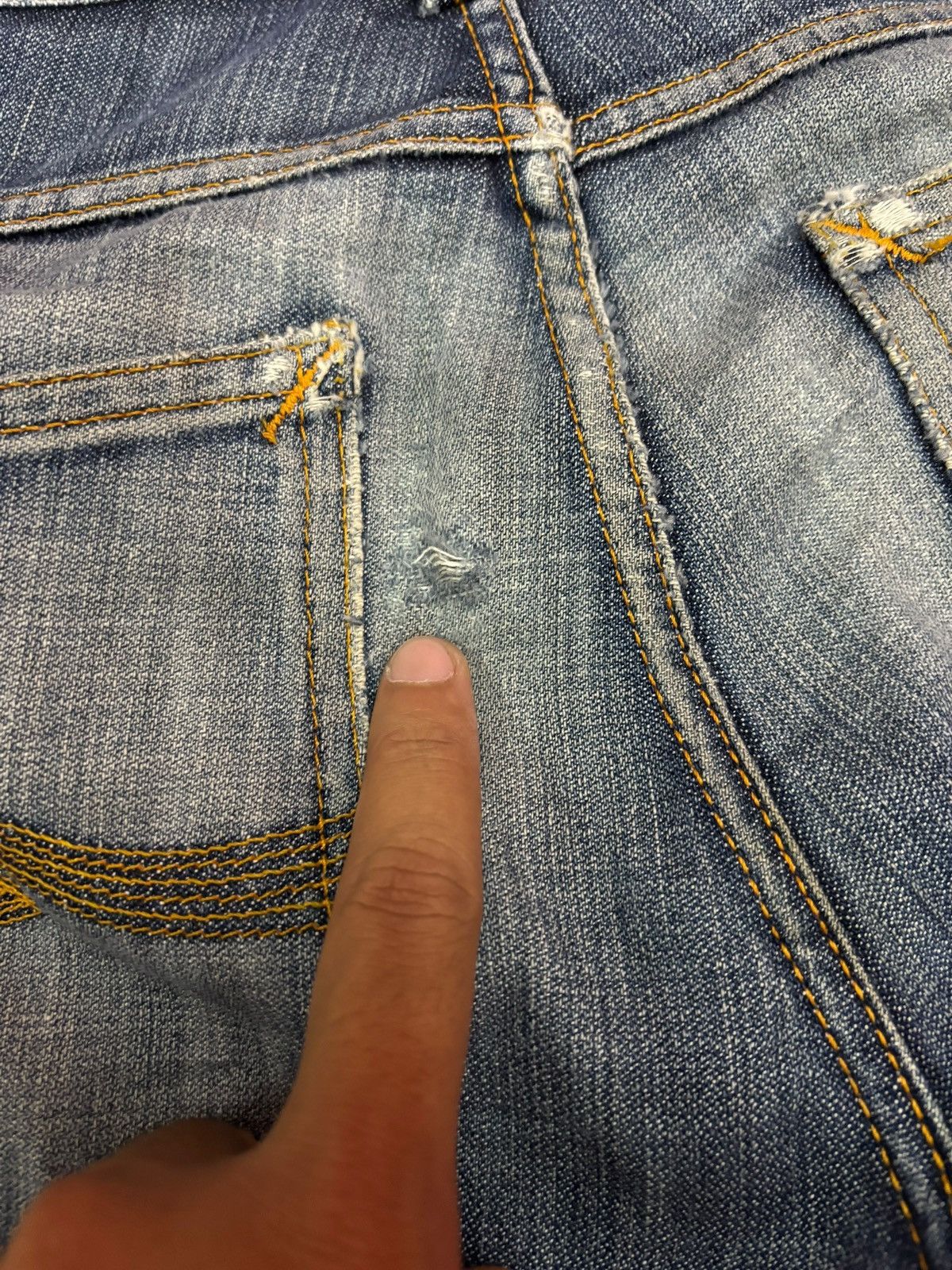 Nudie Jeans × Vintage 90s Vintage Nudie Faded Indigo Jeans Size US 29 - 5 Thumbnail
