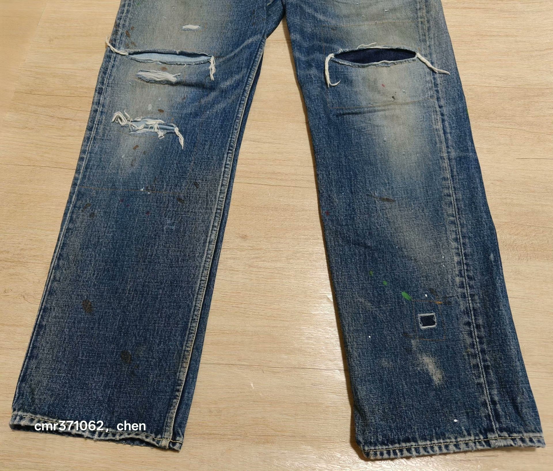 Visvim visvim 19ss Spot 03 D17 Distressed Jeans Size US 34 / EU 50 - 3 Thumbnail