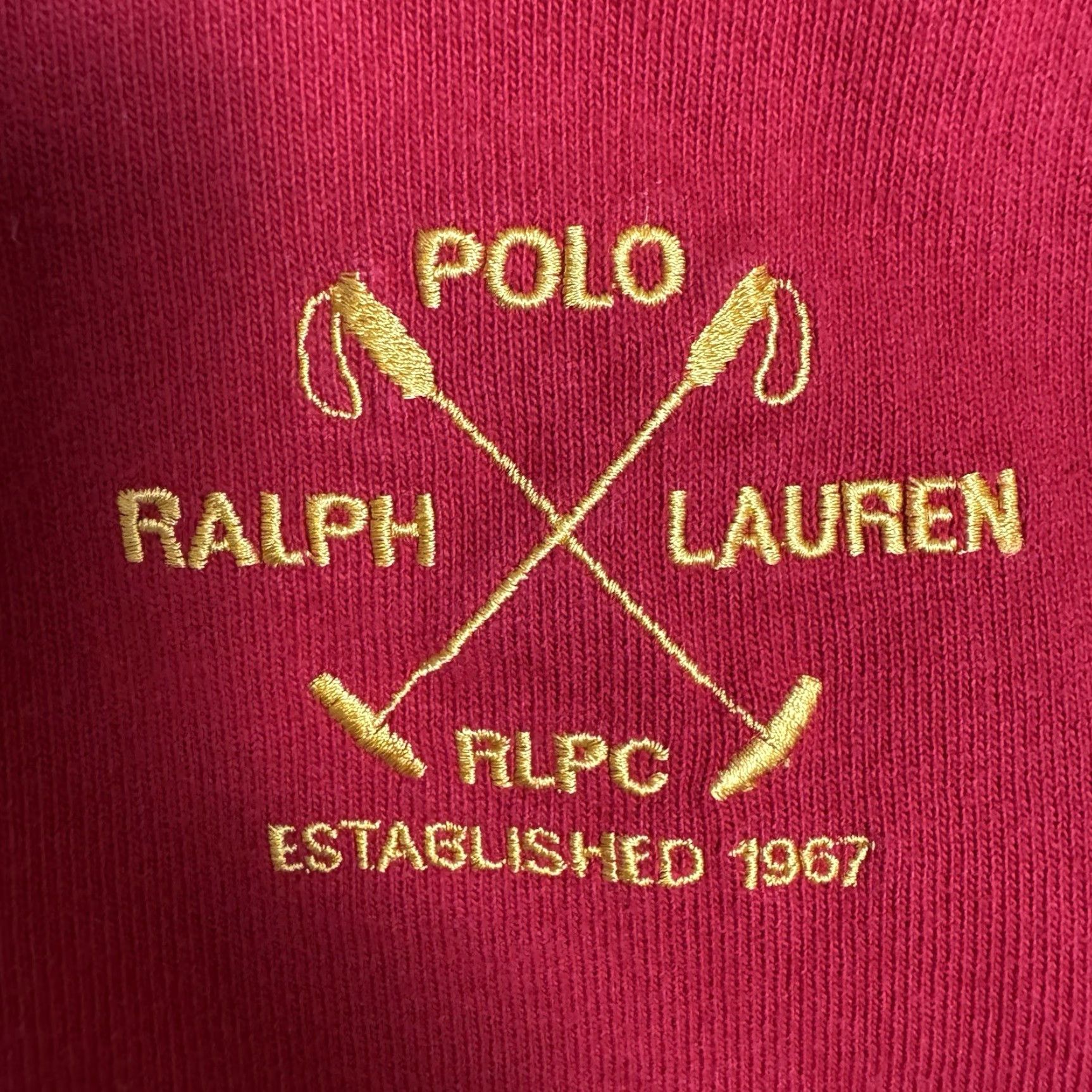 Polo Ralph Lauren VINTAGE Polo Ralph Lauren Sweater Mens L Knit Polo Shirt RLPC Elbow Patch 1967 Red Cotton Knit Logo Pullover 80s 90s Classic Preppy Mens Size US L / EU 52-54 / 3 - 3 Thumbnail