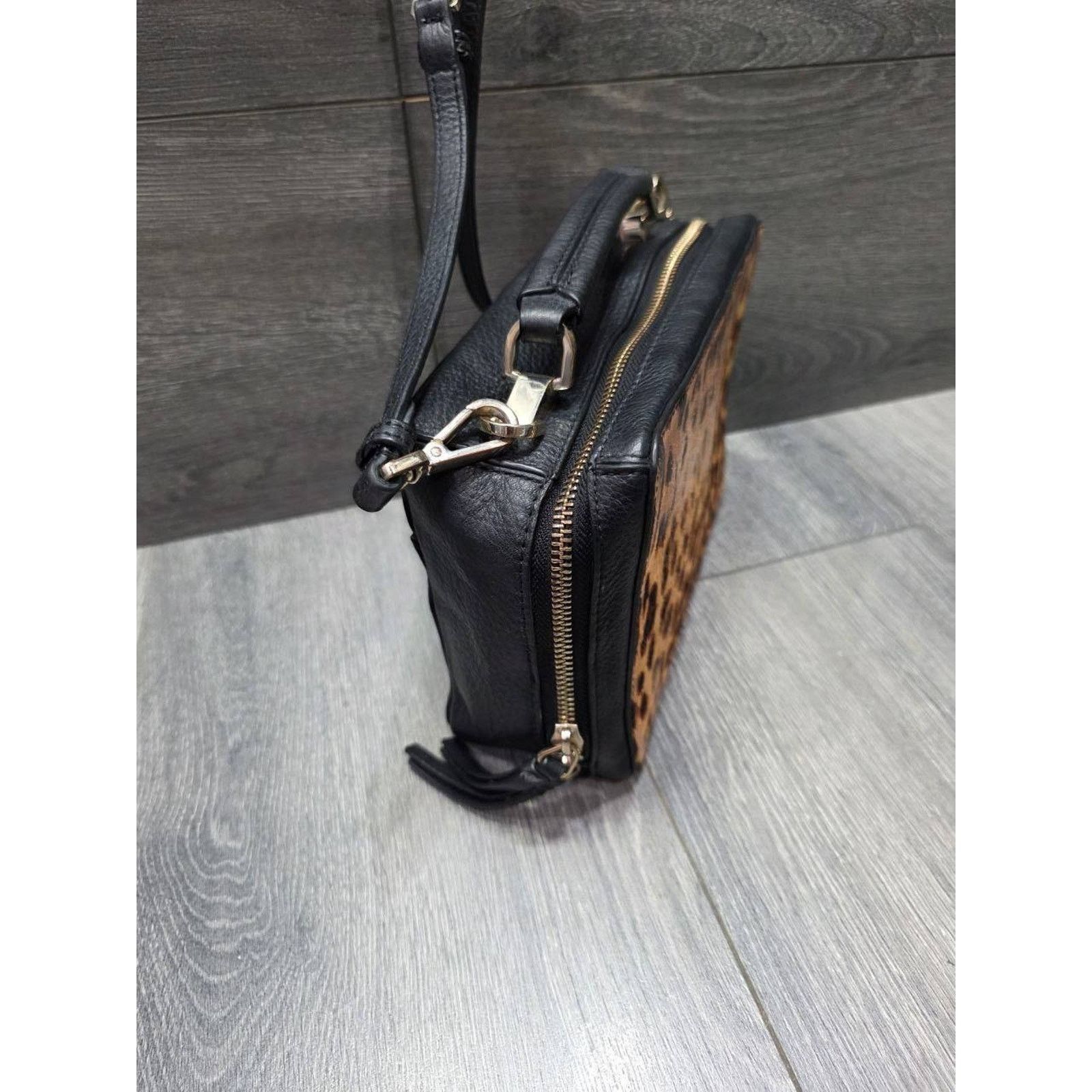 Vince Camuto Vince Camuto Black Brown leather cross body bag B000427 Size ONE SIZE - 3 Thumbnail