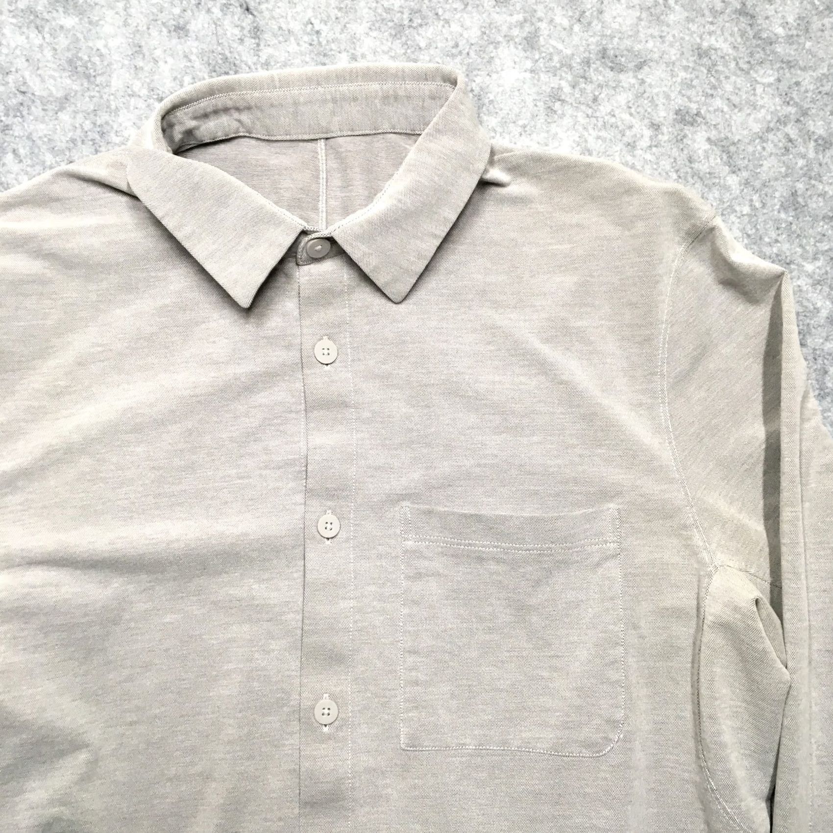 Lululemon Lululemon Button-Up Shirt Mens Small S Gray Athleisure Daily Dress Commission Size 36R - 4 Thumbnail