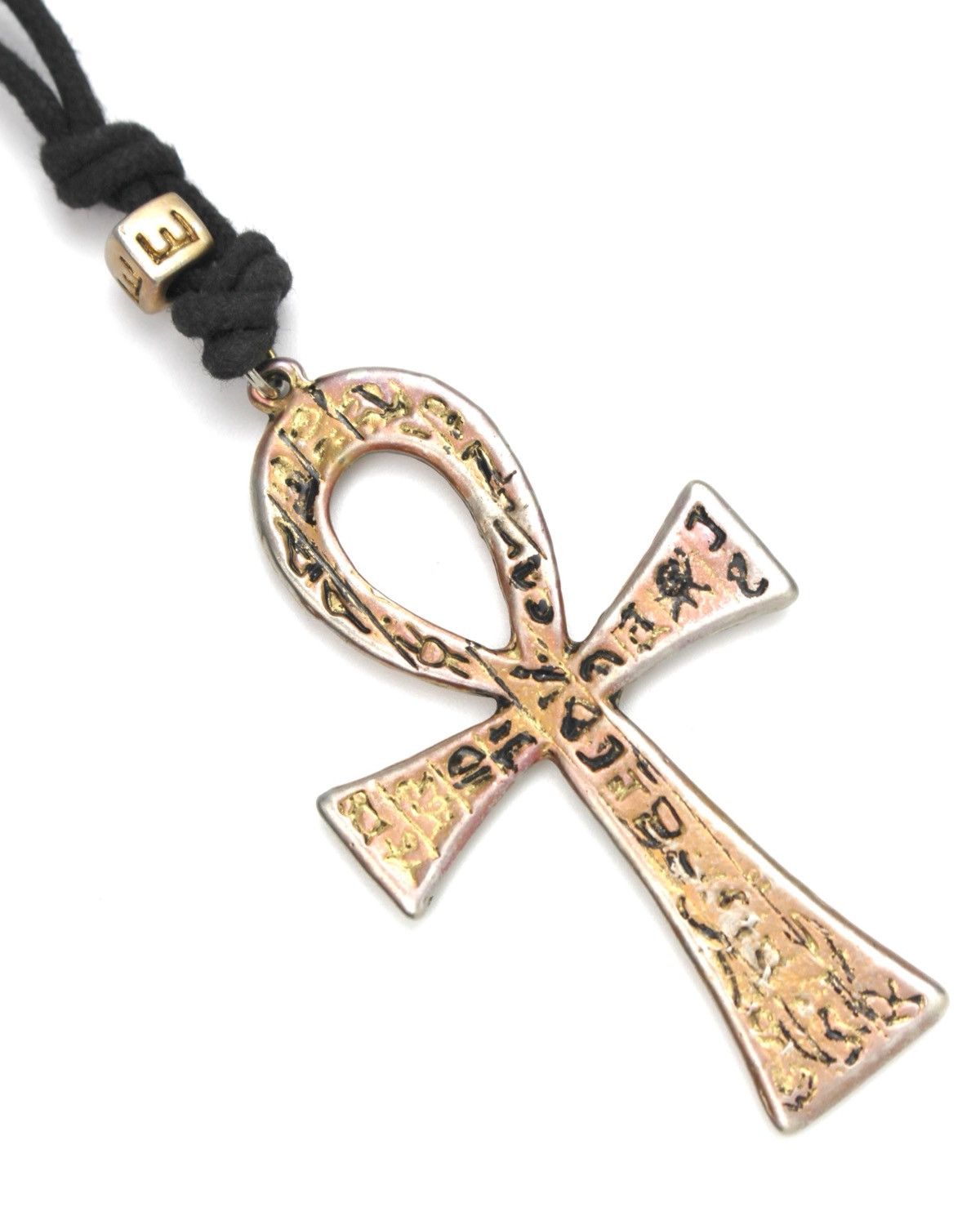 If Six Was Nine 2000S JAPANESE MADE EGYPTIAN ANKH KEY OF LIFE CORD NECKLACE Size ONE SIZE - 3 Thumbnail