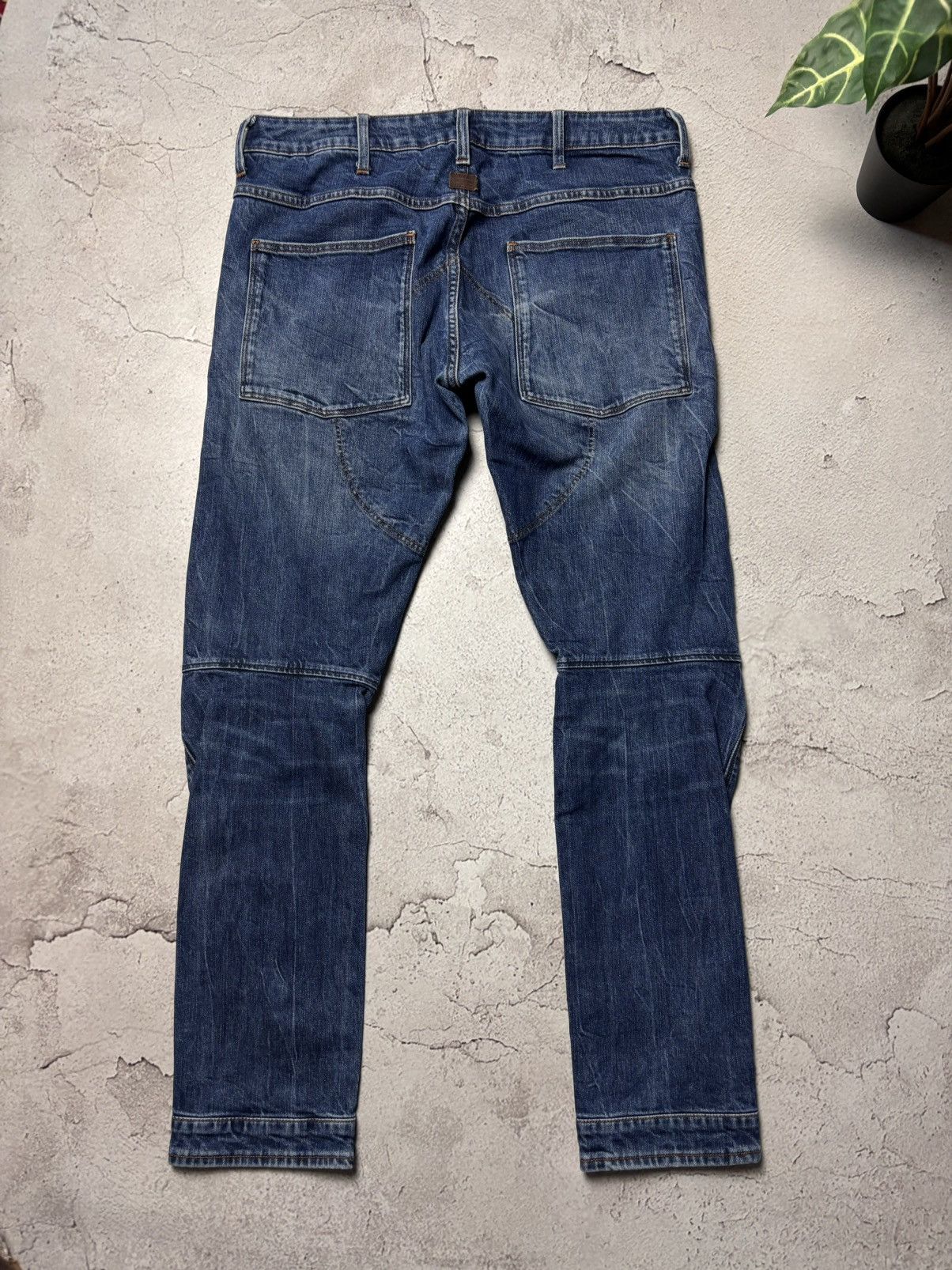 G-Star G-STAR RAW MEN'S JEANS 5620 3D Slim W32 L32 BLUE STRETCH Size US 32 / EU 48 - 7 Thumbnail