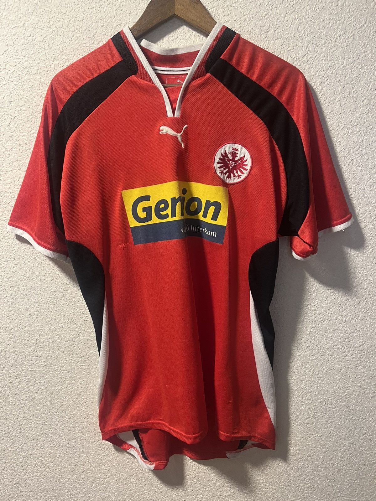 Puma Vintage Eintracht Frankfurt 2000-01 Puma Home Jersey - Sz L Size US L / EU 52-54 / 3 - 1 Thumbnail