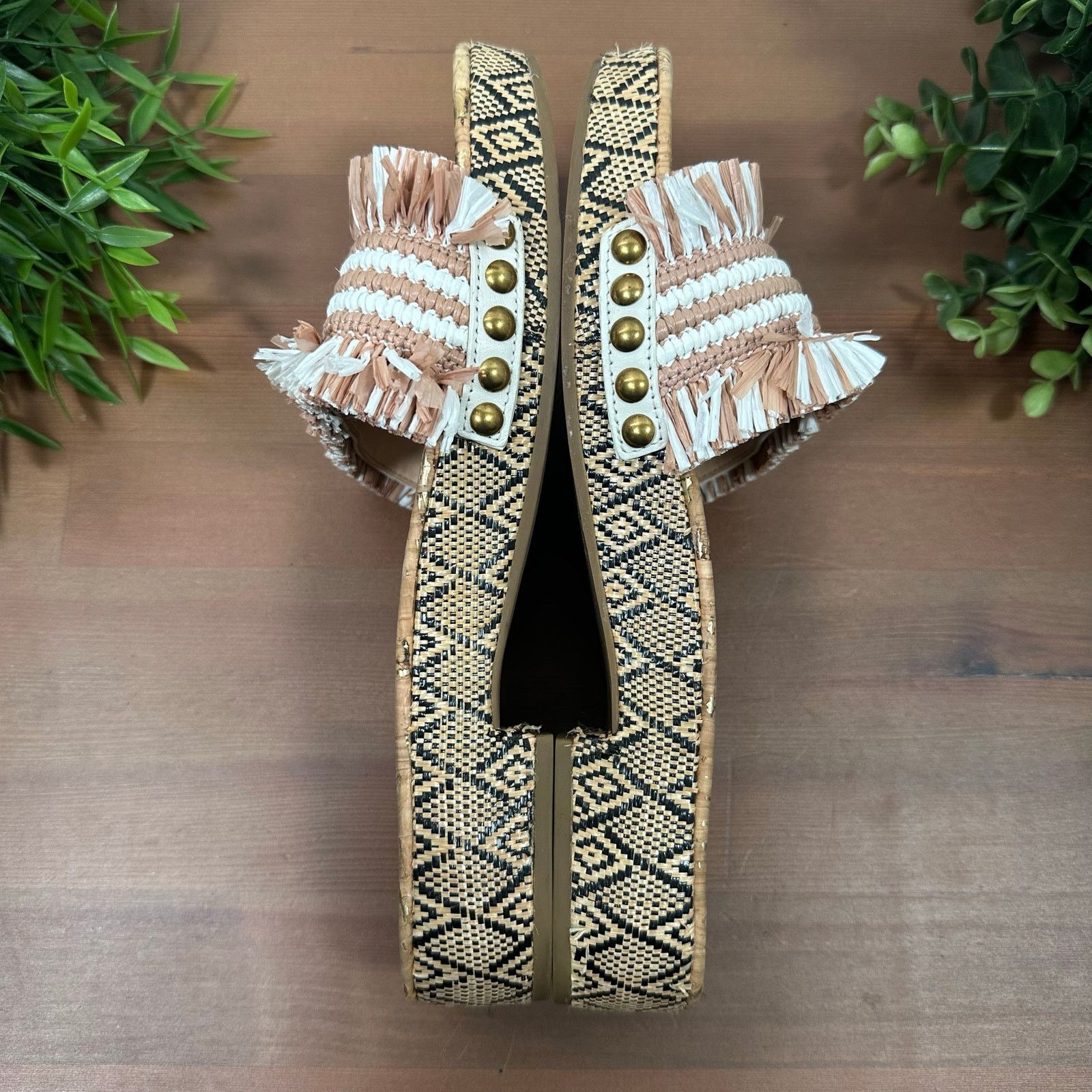 Coach Coach Women's Brayden Cork Raffia Sandals Size 6 Size US 6 / IT 36 - 7 Thumbnail