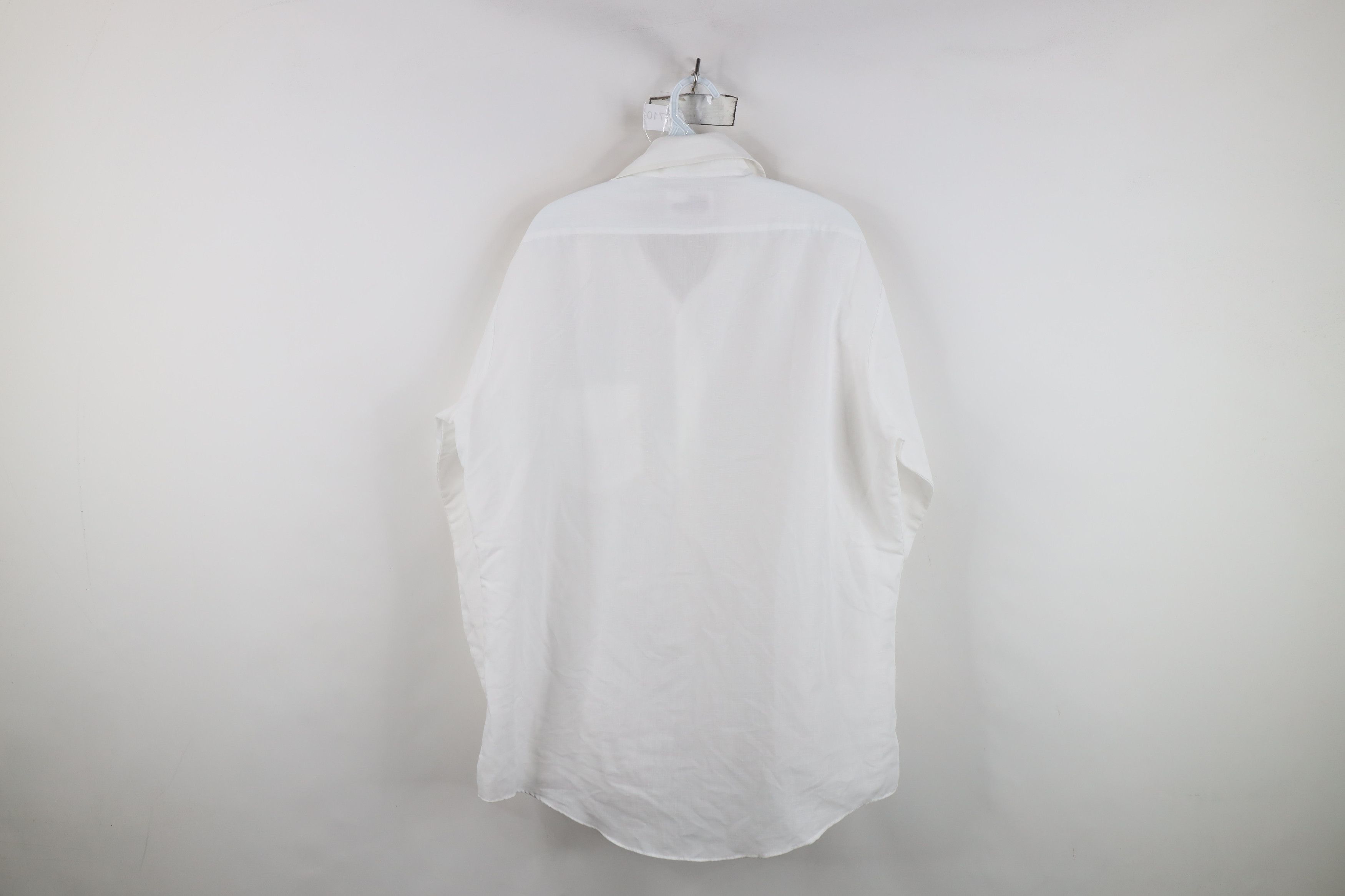 Vintage Vintage 70s Streetwear Checkered Collared Button Shirt White Size US XL / EU 56 / 4 - 8 Thumbnail
