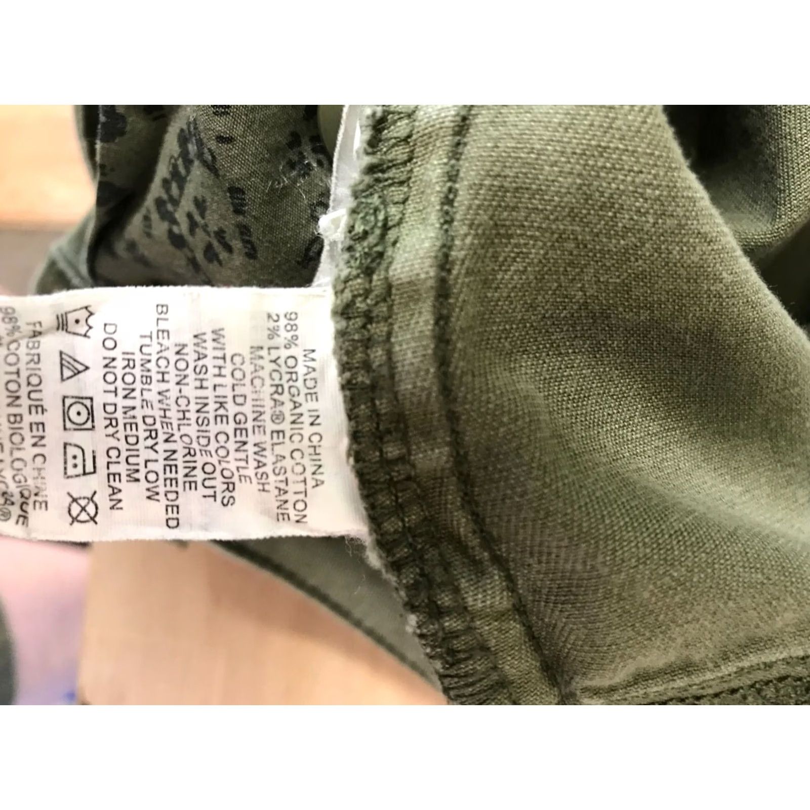 Prana PRANA WOMEN'S 12 GREEN COTTON BLEND JEANS Straight Pants Size 34" / US 12 / IT 48 - 7 Thumbnail