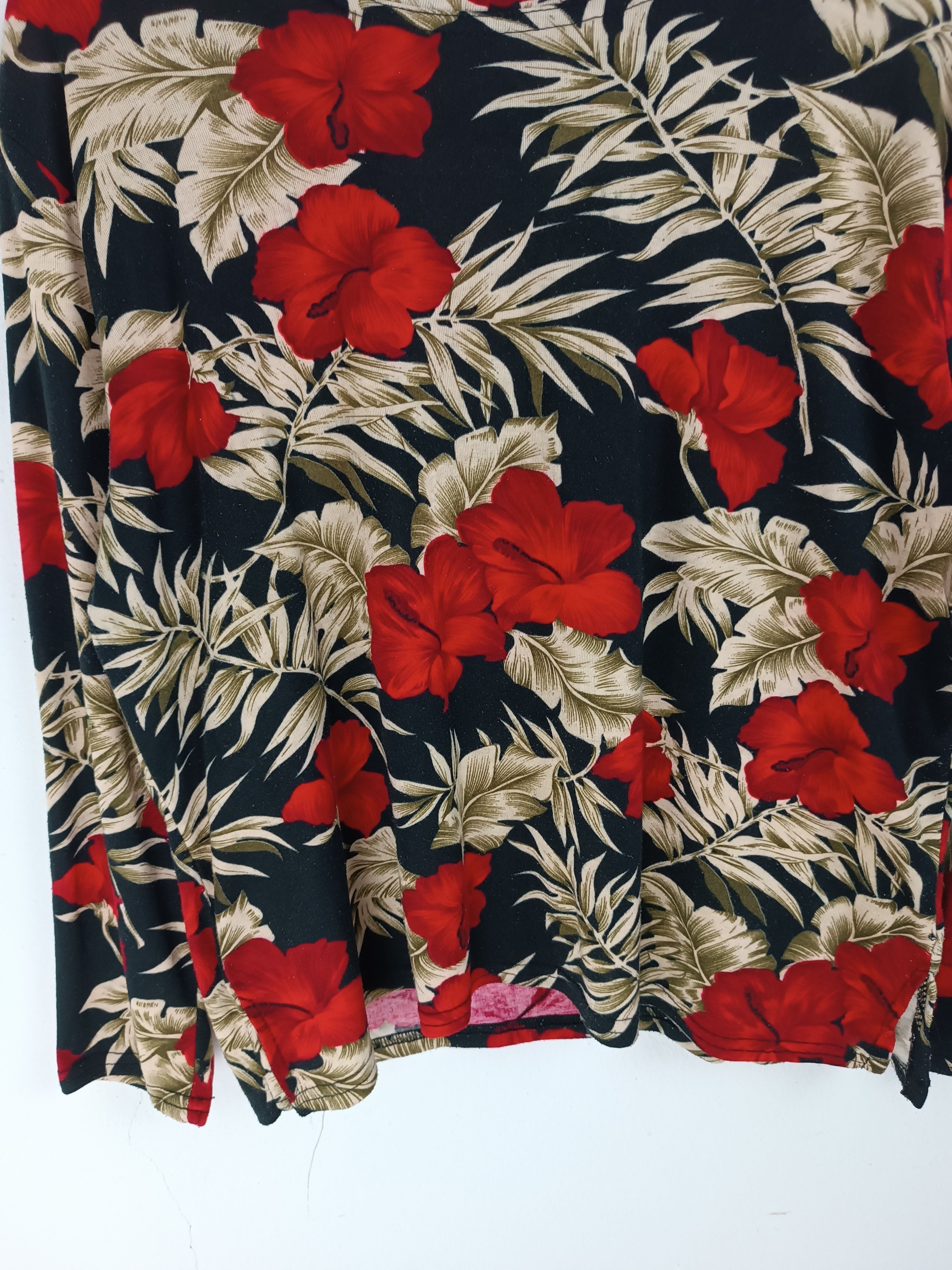 Other VINTAGE FLORAL FLOWER HIBISCUS PUNK ROCK STYLE GRUNGE Size M / US 6-8 / IT 42-44 - 6 Thumbnail