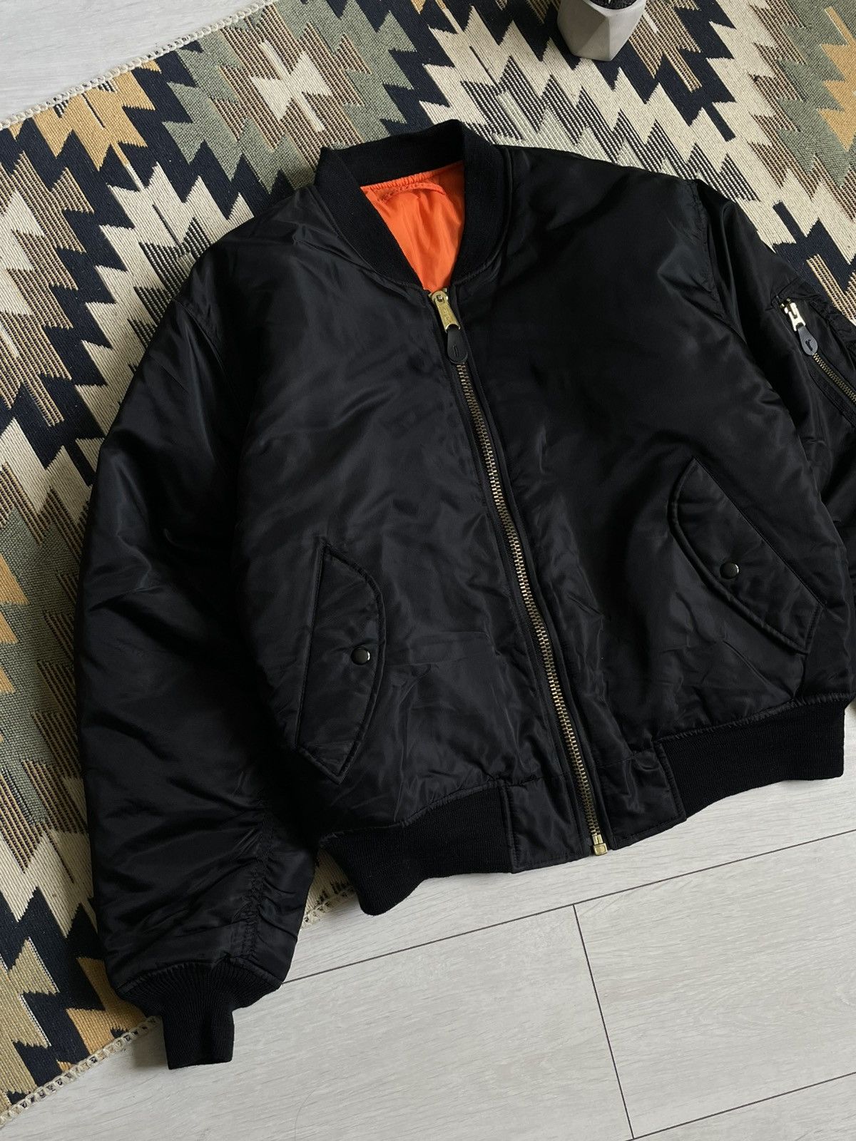 Warner Bros ❗️RARE❗️Vintage F.C. Barcelona Warner Bros MA-1 Flyers Bomber Size US M / EU 48-50 / 2 - 7 Thumbnail