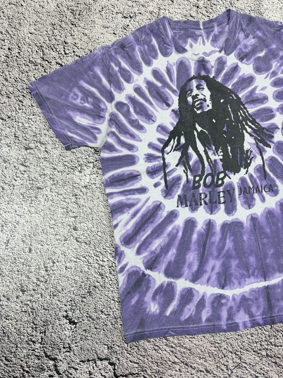Band Tees Vintage Bob Marley Jamaica Purple Tie Dye Graphic Tee Shirt⁠ Size US M / EU 48-50 / 2 - 2 Thumbnail