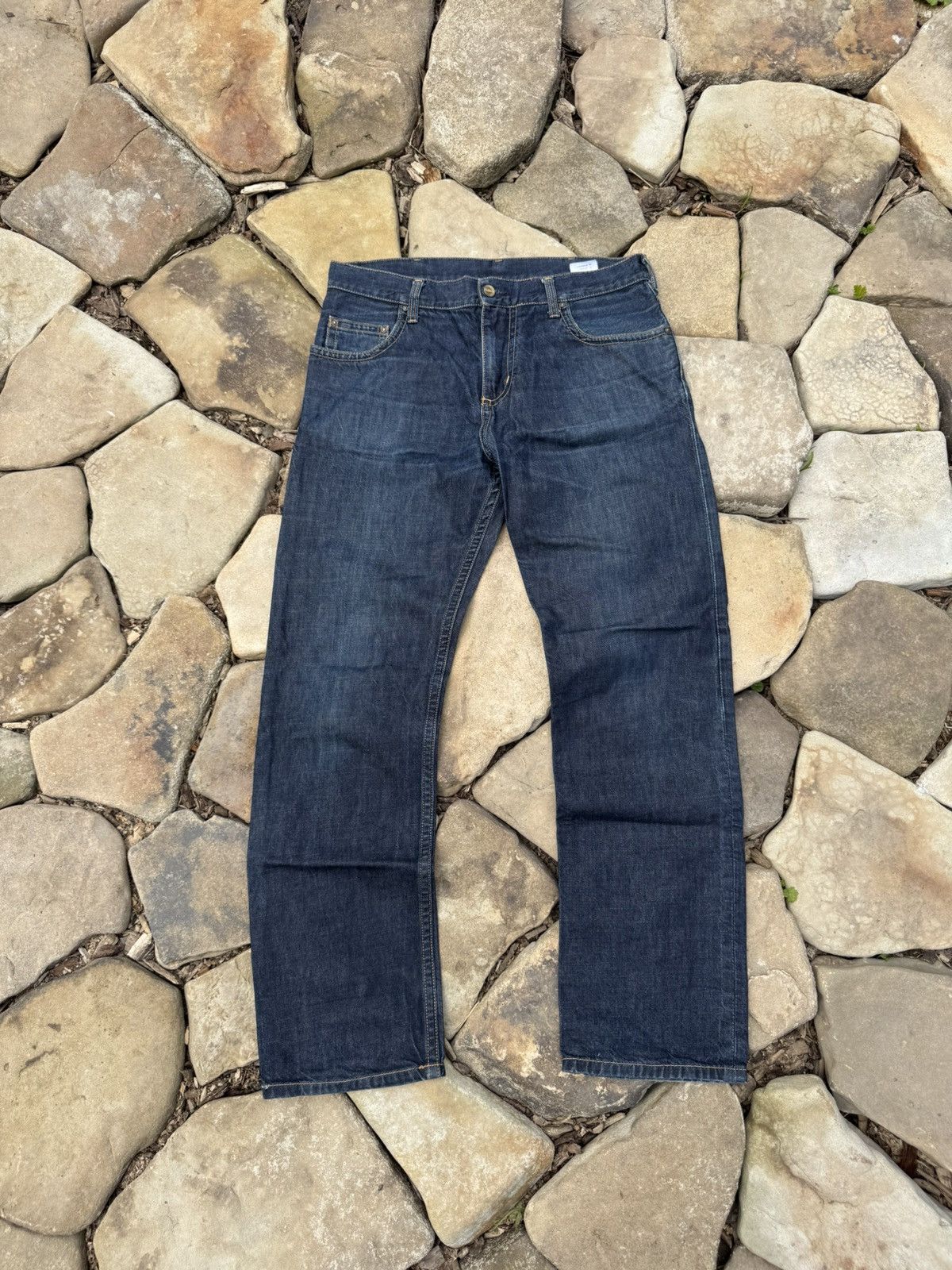 Carhartt Vintage Carhartt Y2k Baggy Indigo Distressed Pants Size US 33 - 5 Thumbnail