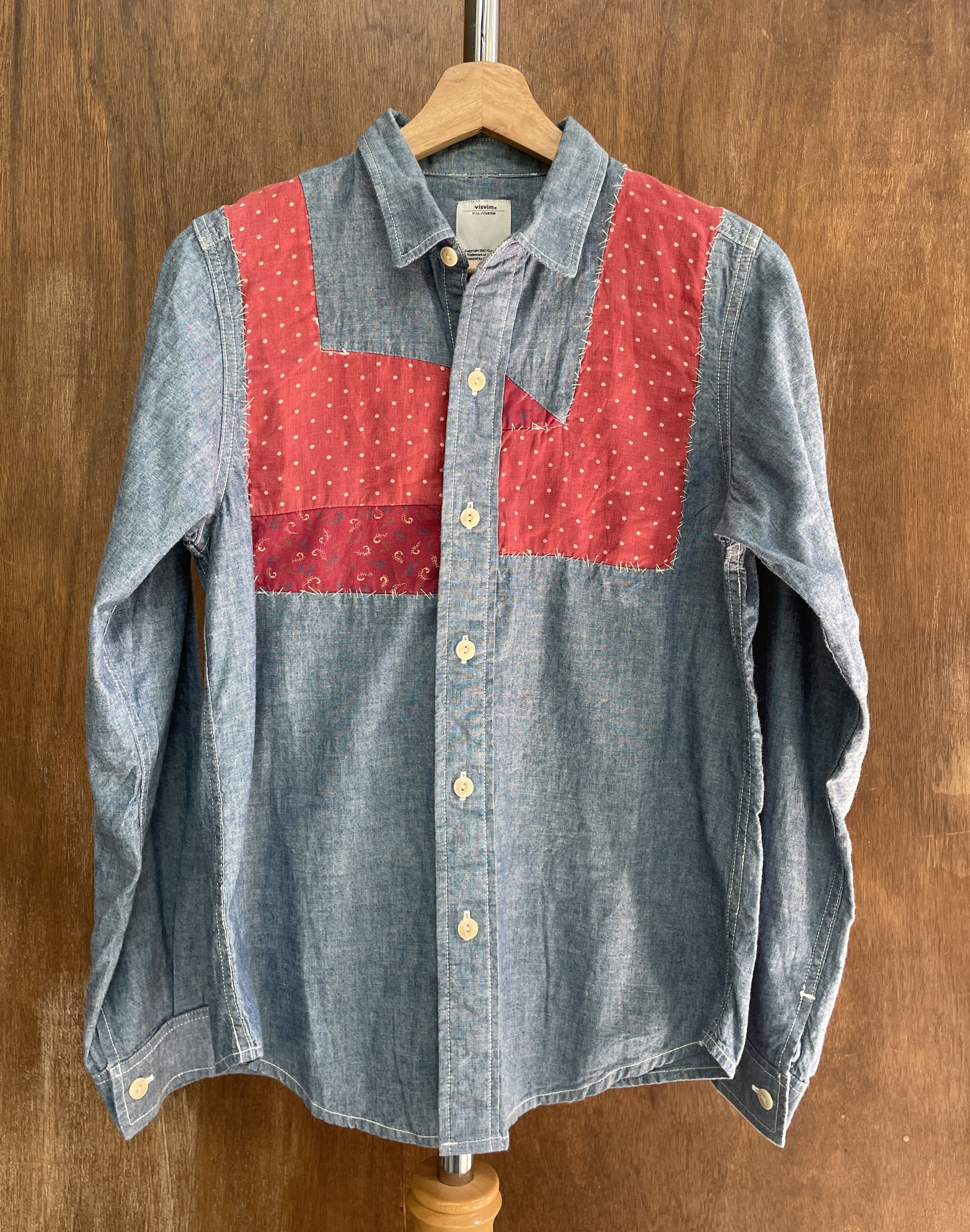 Visvim VISVIM Linen Three Fabric Shirt Size US S / EU 44-46 / 1 - 1 Thumbnail