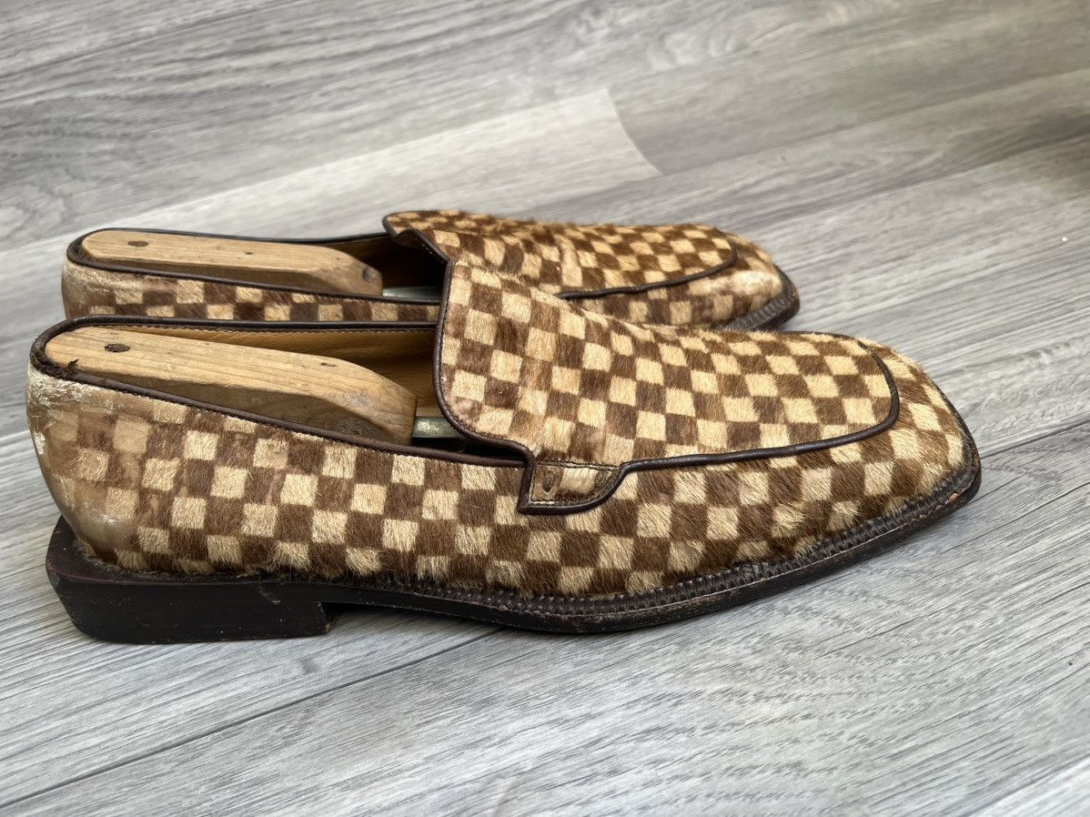 Louis Vuitton Louis vuitton damier pony hair draft square toe loafer Size US 9 / EU 42 - 9 Thumbnail
