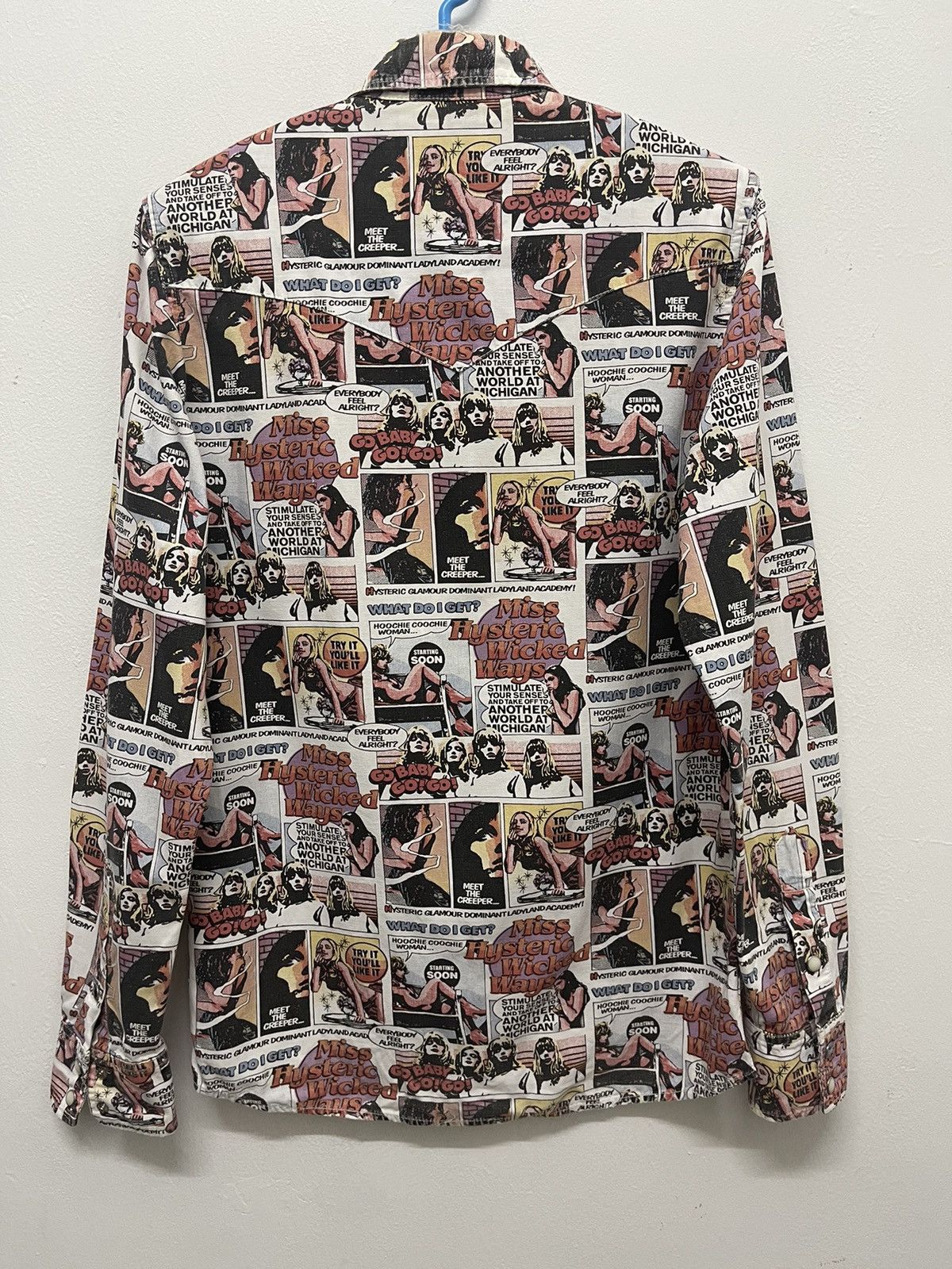 Hysteric Glamour Vintage Hysteric Glamour All Over Printe Graffiti Shitt Size US S / EU 44-46 / 1 - 4 Thumbnail