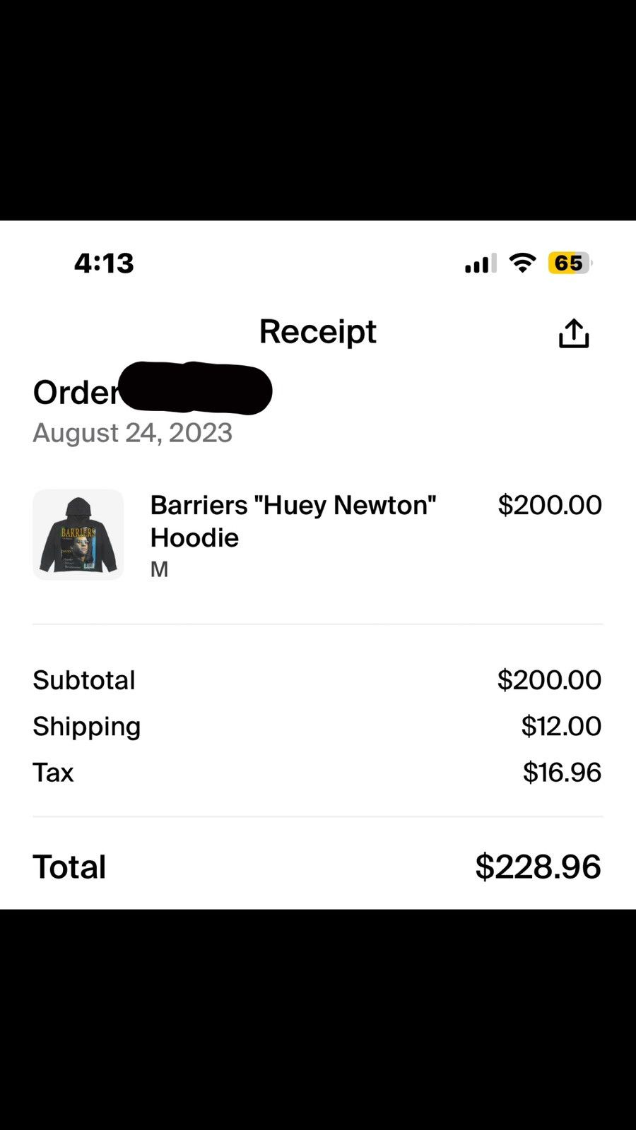 Barriers Barriers “Huey Newton” Hoodie Size US M / EU 48-50 / 2 - 6 Thumbnail