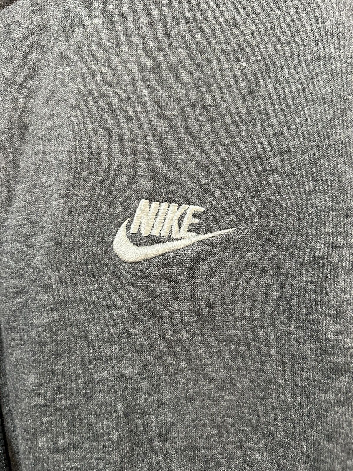 Nike ☀️GREY NIKE VINTAGE HOODIE Y2K☀️ Size US L / EU 52-54 / 3 - 3 Thumbnail