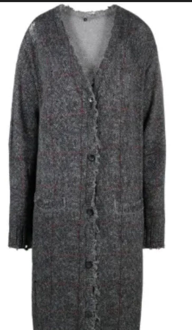 R13 ❤️R13 Distressed Gray Tweed Cardigan❤️ Size S / US 4 / IT 40 - 3 Thumbnail