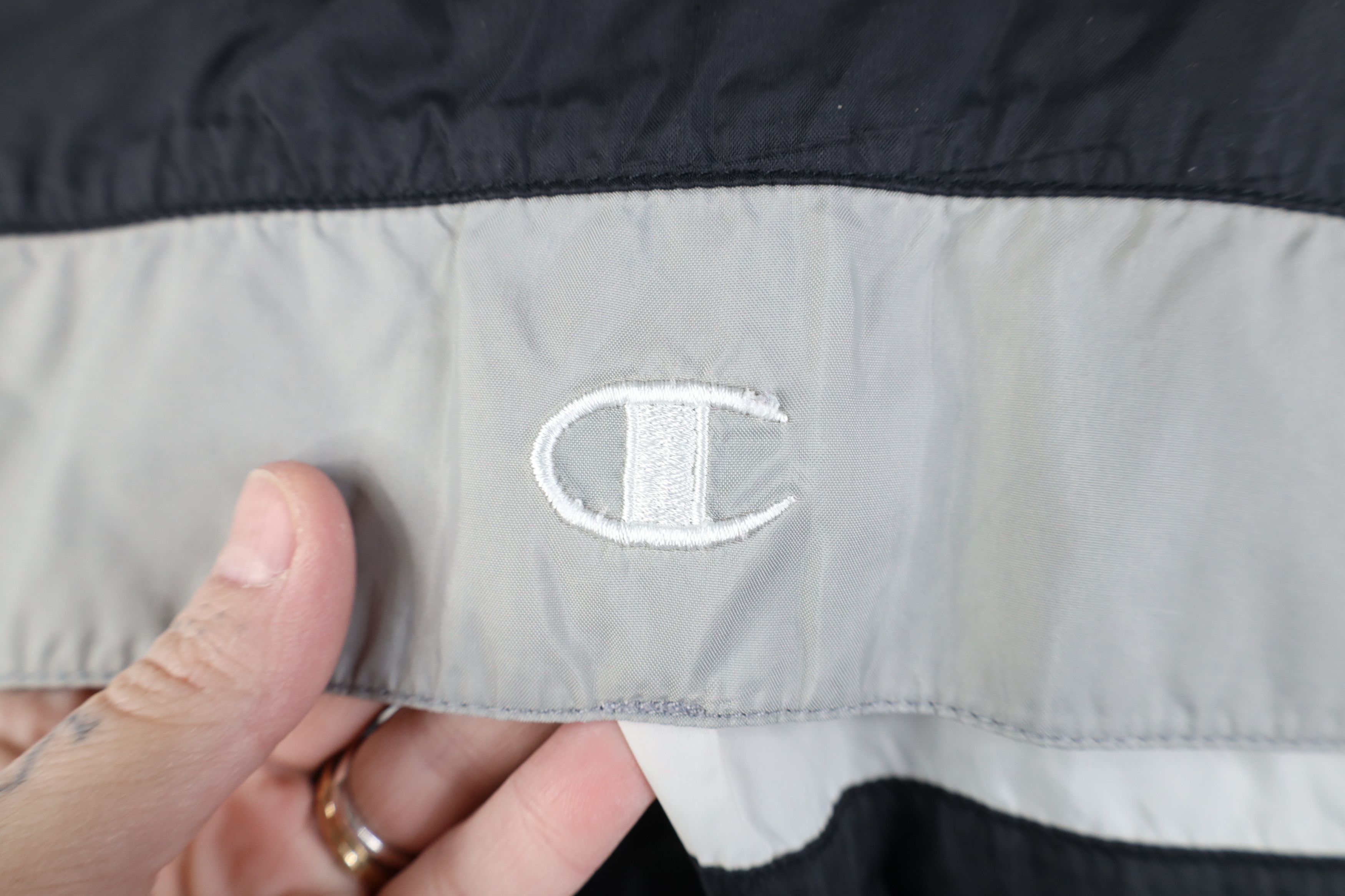 Champion Vintage 90s Champion University Pullover Windbreaker Jacket Size US XL / EU 56 / 4 - 12 Thumbnail