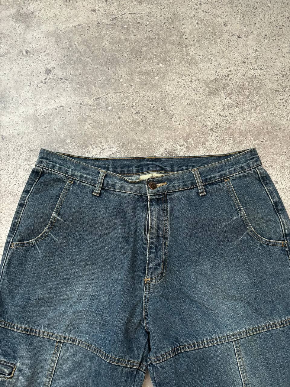 Japanese Brand × Neighborhood × Vintage Neighbourhood Vintage NYC Denim Faded Shorts Y2K Streetwear Size US 36 / EU 52 - 4 Thumbnail