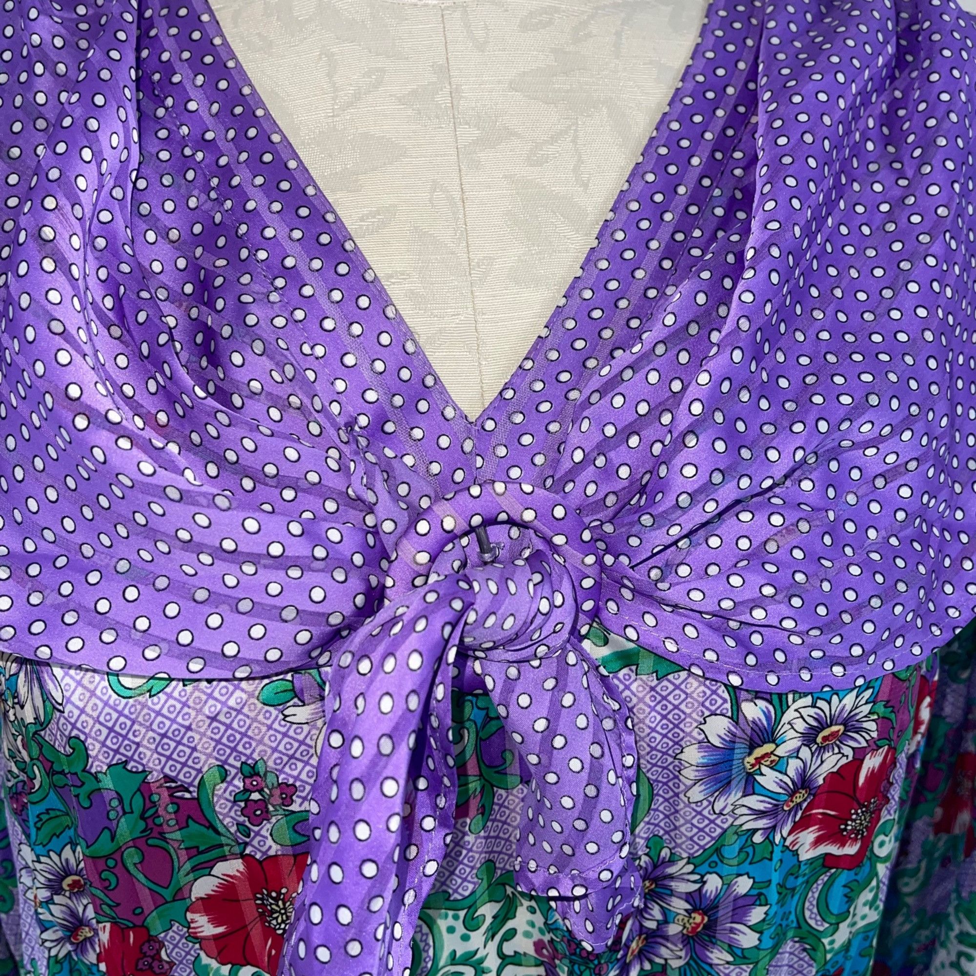 Vintage Diane Freis Vintage Womens Dress Size Medium Size M / US 6-8 / IT 42-44 - 3 Thumbnail