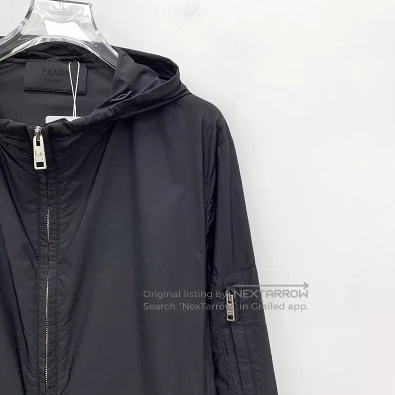 Prada Prada Black badge hooded zipper long-sleeved jacket Size US M / EU 48-50 / 2 - 3 Thumbnail