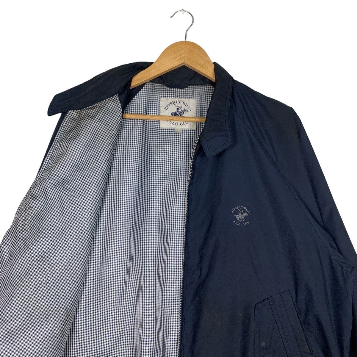 Japanese Brand POLO CLUB Blue Casual Bomber Jacket #1027-C46 Size US L / EU 52-54 / 3 - 10 Thumbnail