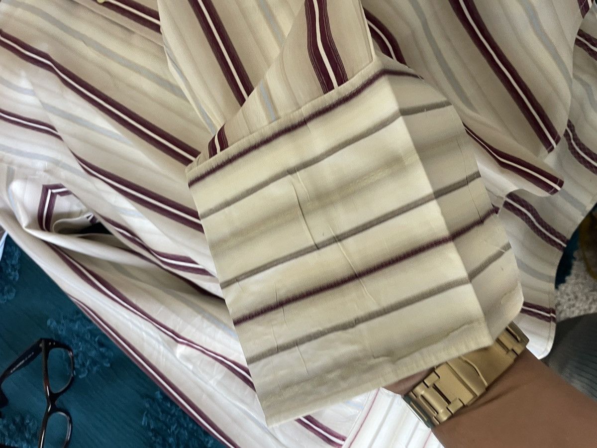 Paul Smith Striped Spread Collar FC contrast sleeve shirt Size US M / EU 48-50 / 2 - 7 Thumbnail