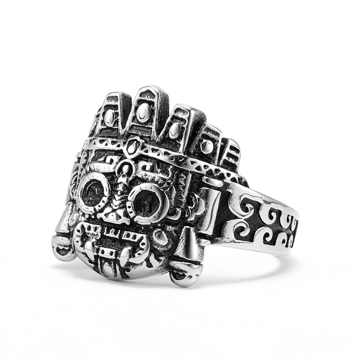 Japanese Brand Rare Retro Vintage Totems Skull Mask Ring Size 11 Size ONE SIZE - 1 Thumbnail