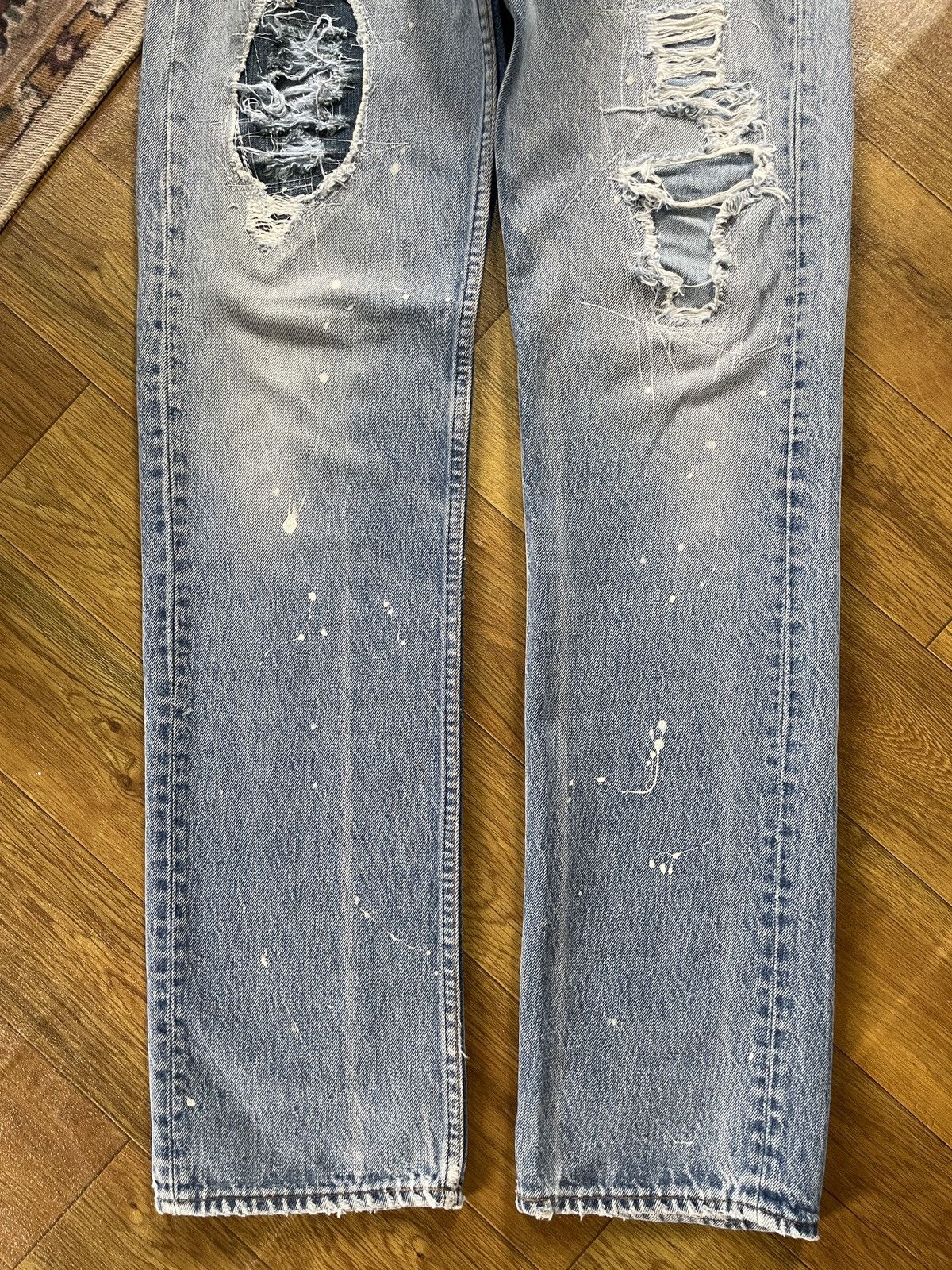 Levi's × Levi's Vintage Clothing × Vintage Crazy Vintage 501 Distressed Denim Size US 30 / EU 46 - 7 Thumbnail