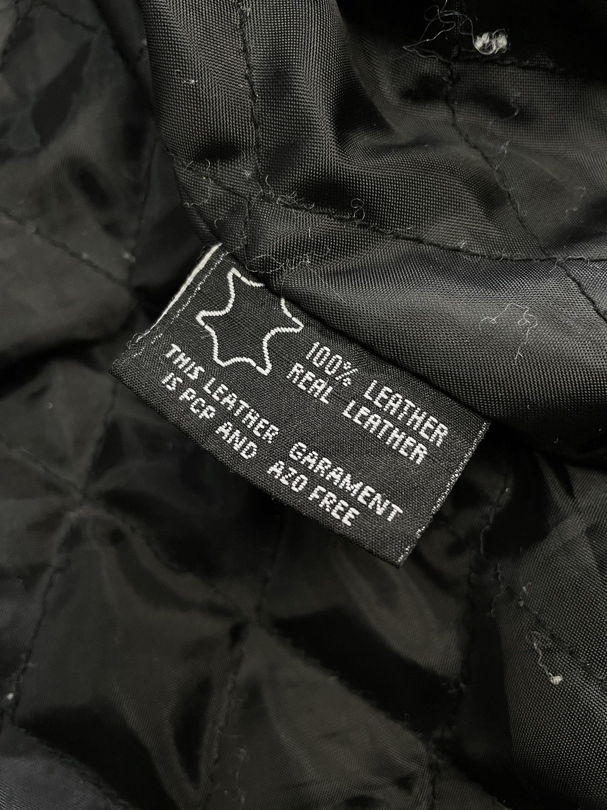 NASCAR Vintage 90s Harrison Racing Nylon Leather Y2K Motto Jacket Size US L / EU 52-54 / 3 - 19 Thumbnail