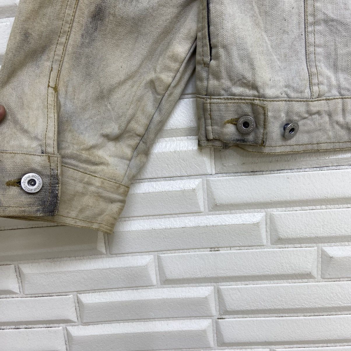 In The Attic Skull Prisoners Punk Street Fashion Distressed Denim Trucker Size US S / EU 44-46 / 1 - 23 Thumbnail