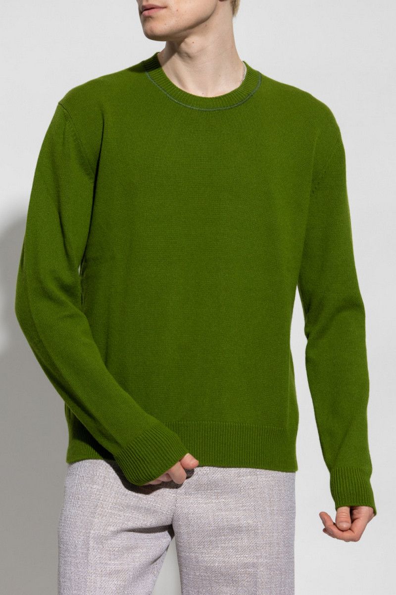 Bottega Veneta BOTTEGA VENETA Jalapeno green cashmere sweater Medium q Size US M / EU 48-50 / 2 - 3 Thumbnail