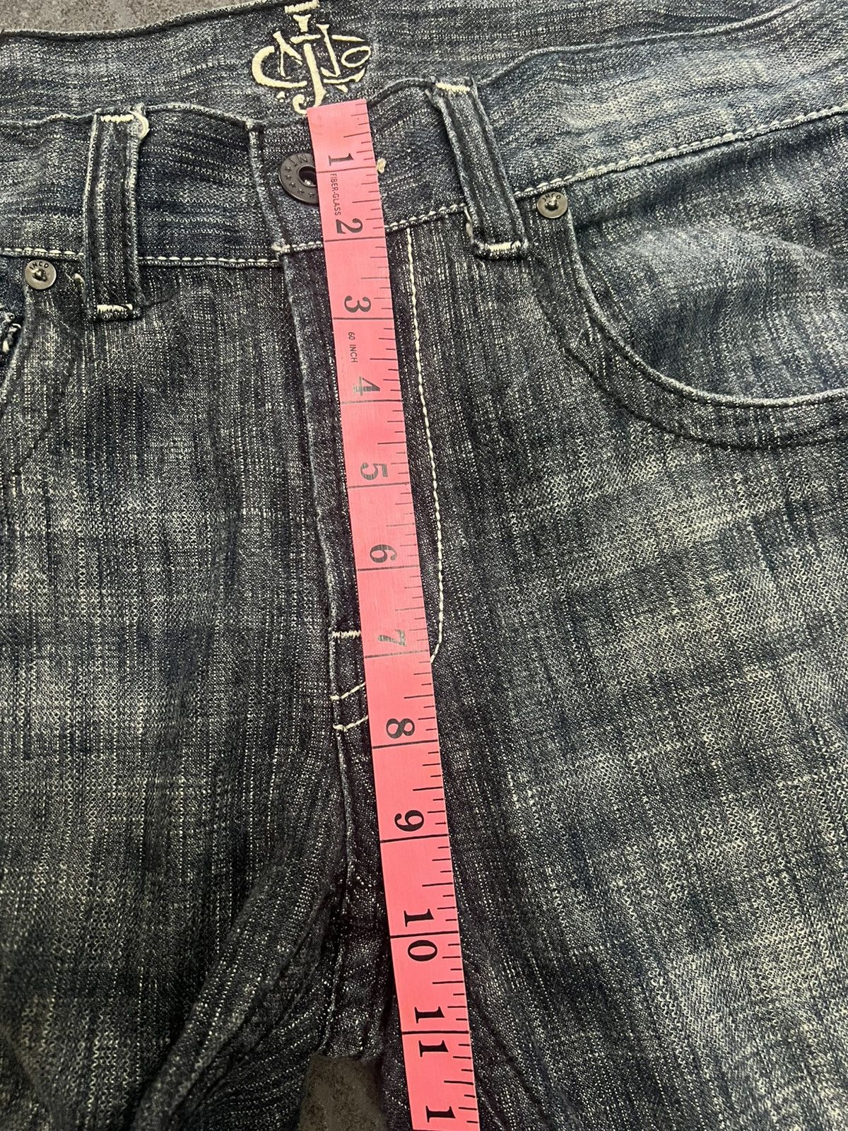 JNCO Vintage Y2K JNCO Cross Dark Wash Jeans Straight Denim Size US 32 / EU 48 - 21 Thumbnail