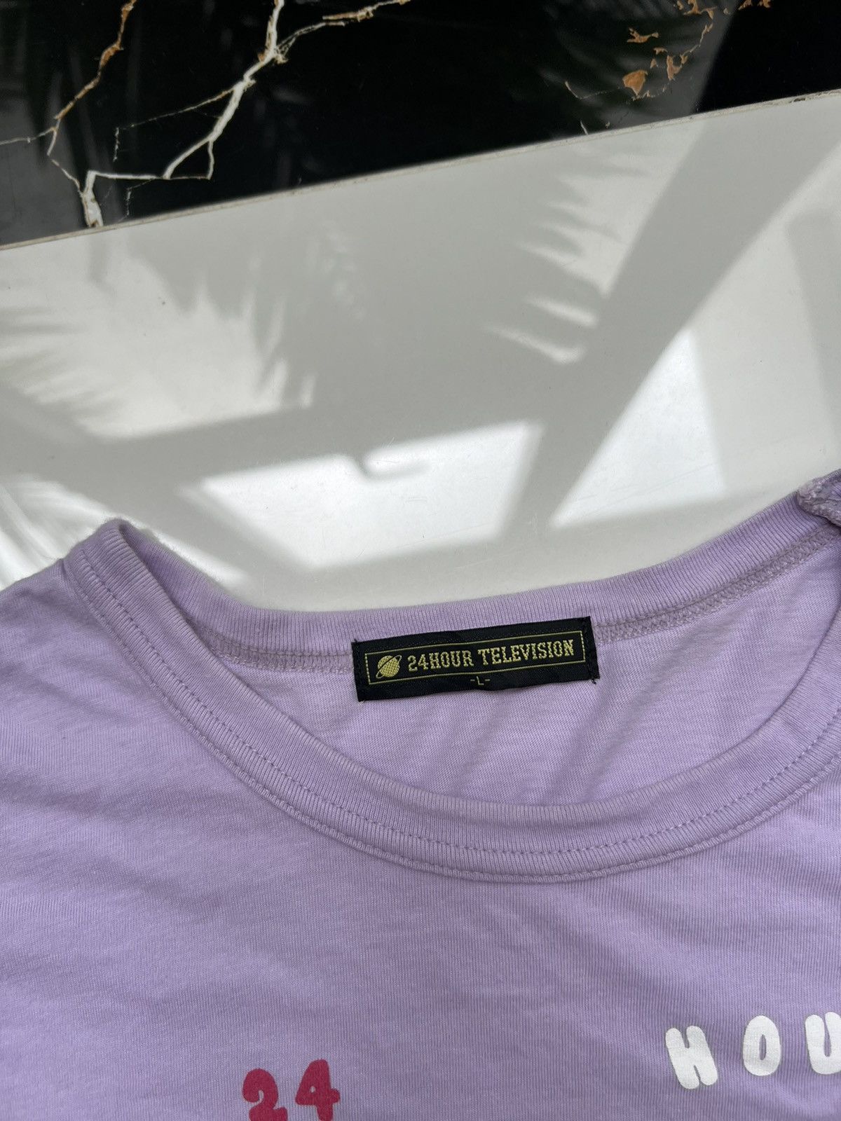 Japanese Brand × Takashi Murakami × Vintage 24 HOUR TELEVISION RARE JAPANESE BIG LOGO TEE Y2K RETRO Size US L / EU 52-54 / 3 - 5 Thumbnail