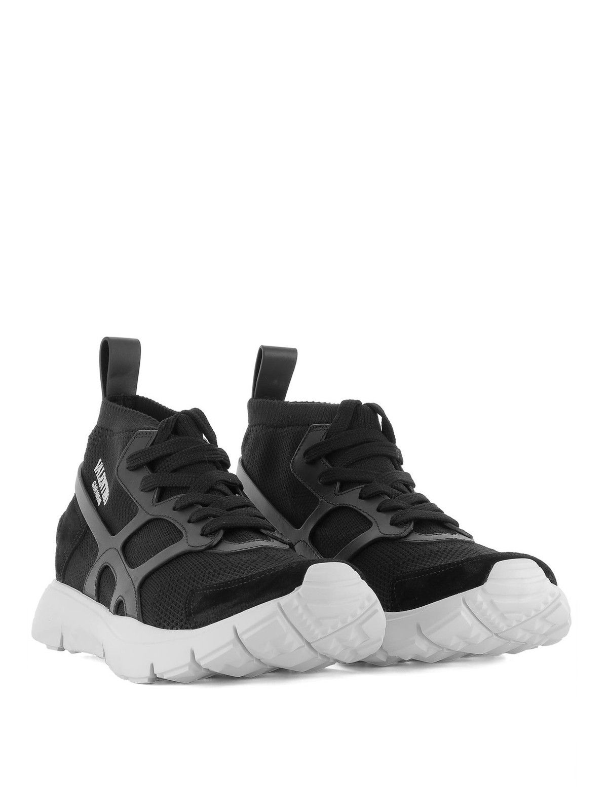 Valentino o1y0525 Logo Hi-Top Sneakers in Black Size US 6 / EU 39 - 3 Thumbnail