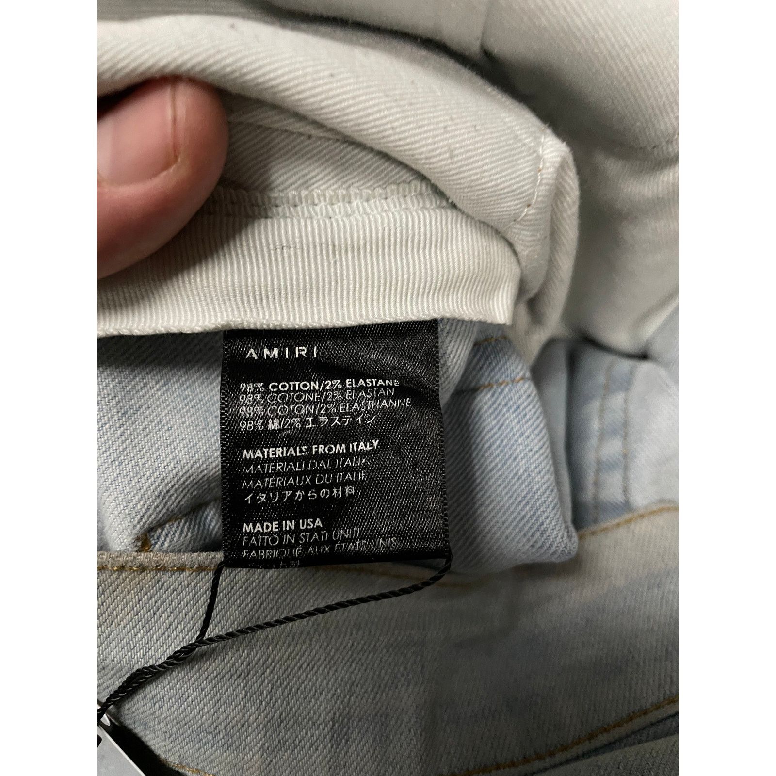Amiri Amiri Light Wash Black Pink Patch 38 Used Size US 38 / EU 54 - 4 Thumbnail
