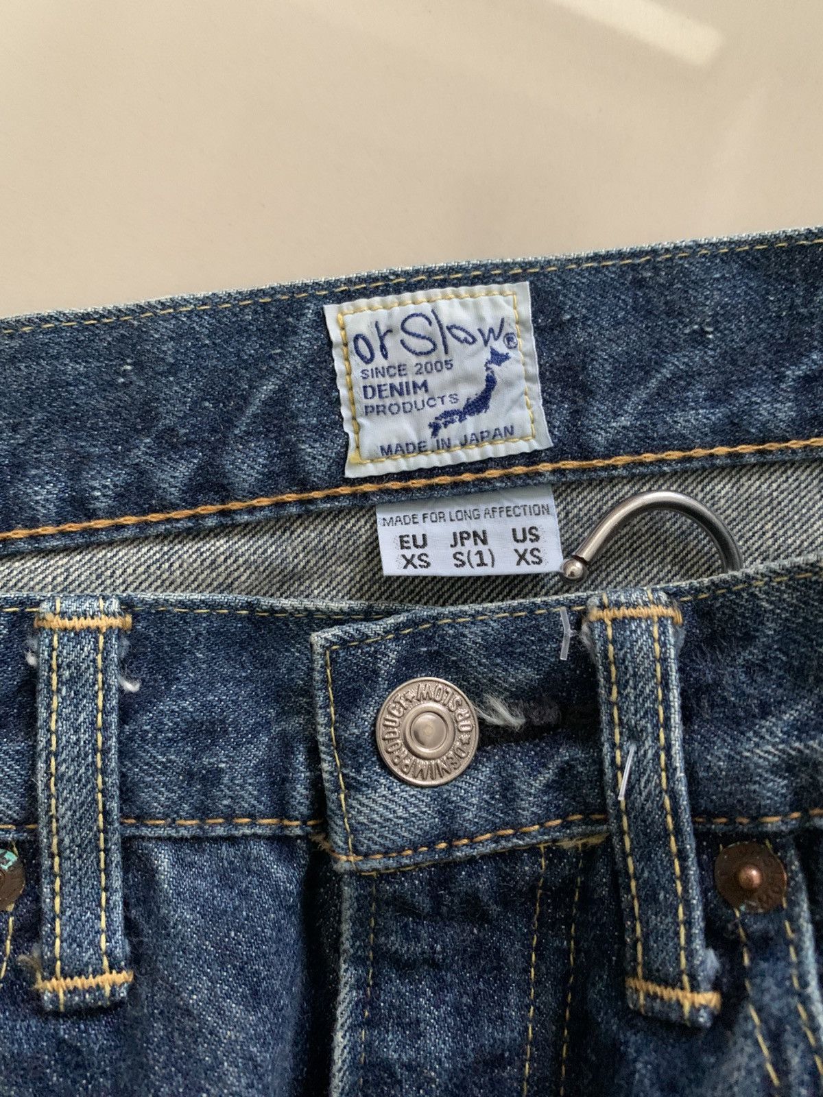 Orslow Orslow Lot 107 Ivy Slim Fit Blue Jeans Size US 30 / EU 46 - 7 Thumbnail