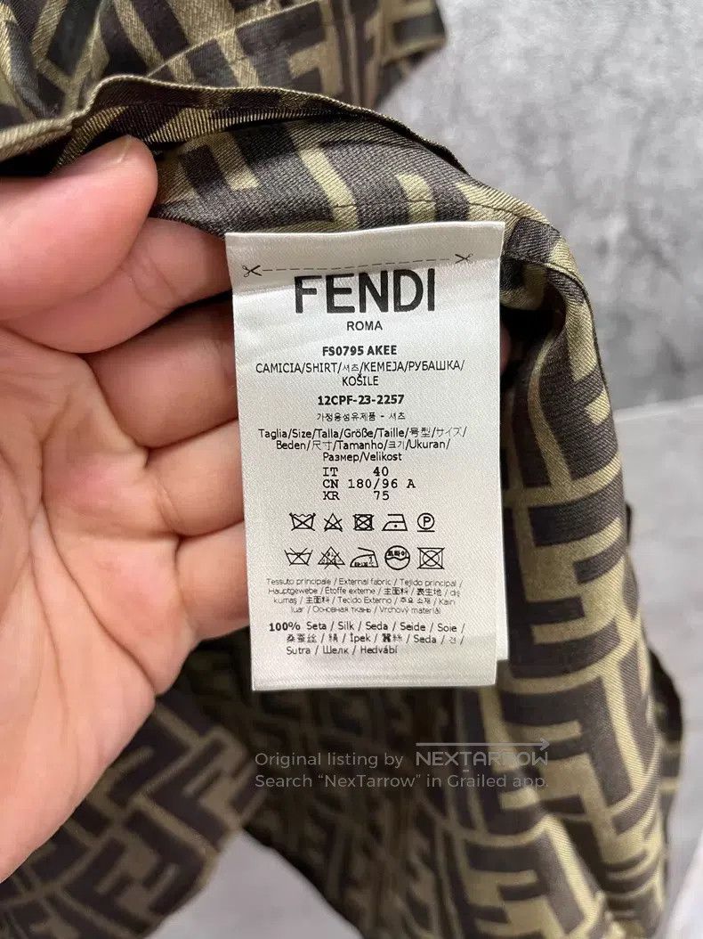 Fendi Fendi size 40 Double F Logo Print Casual Shirt Size US XXS / EU 40 - 5 Thumbnail