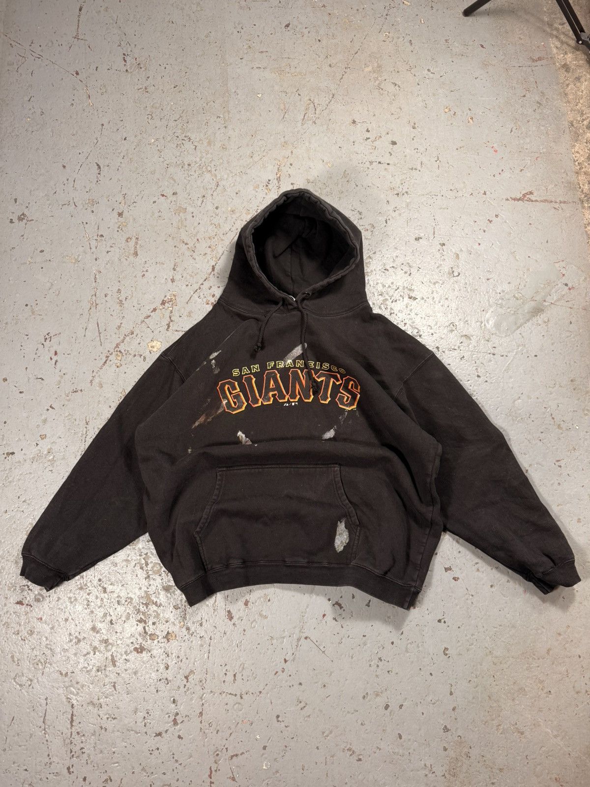 MLB Vintage Distressed San Fran Giants Baseball Hoodie MLB Size US XXL / EU 58 / 5 - 1 Thumbnail