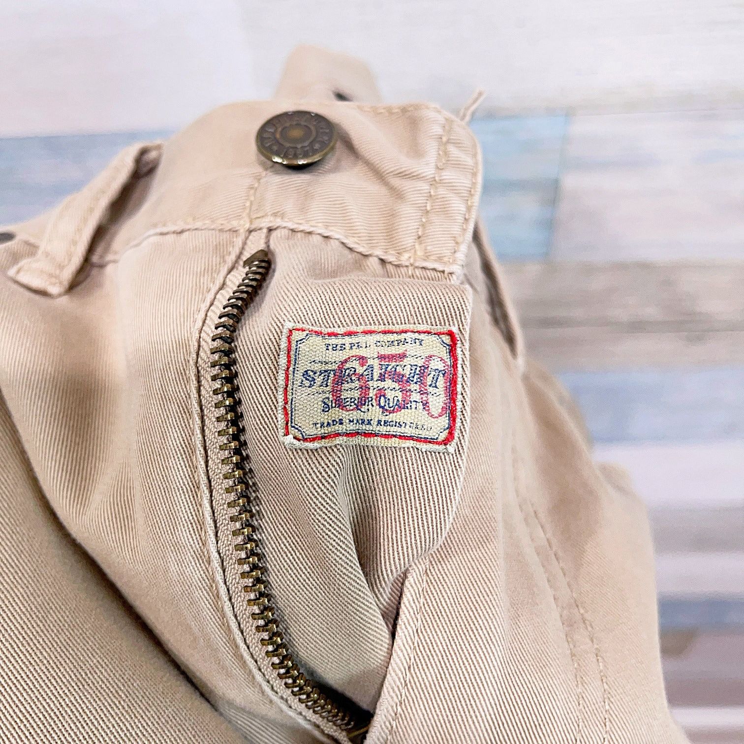 Polo Ralph Lauren POLO Ralph Lauren 650 Straight Leg Jean Tan Flat Twill 30x28 Size US 30 / EU 46 - 6 Thumbnail