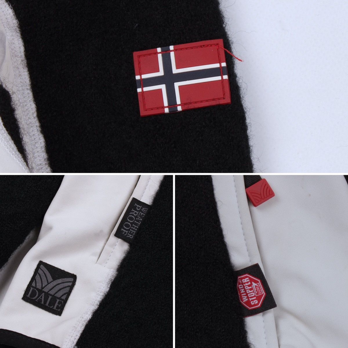 Dale Of Norway DALE OF NORWAY Windstopper Wool Black White Zip Hoodie Size L / US 10 / IT 46 - 8 Thumbnail