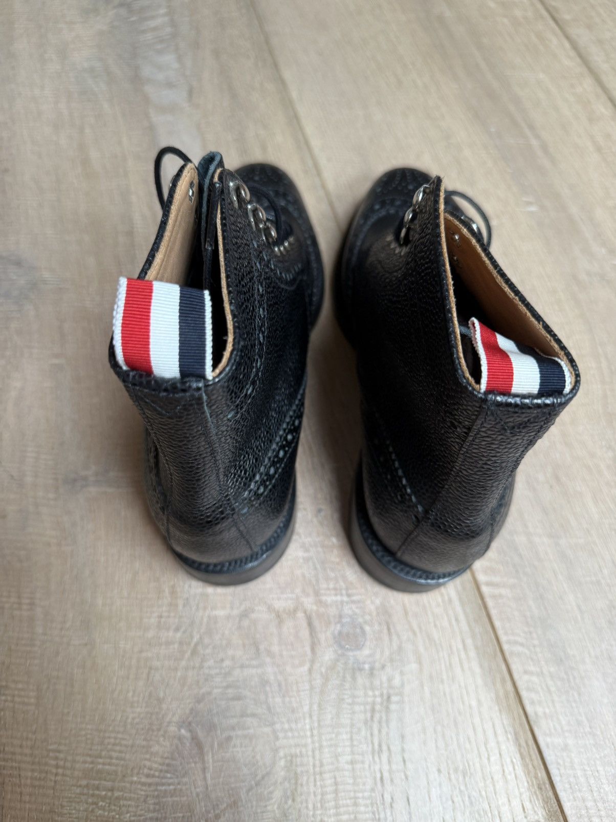 Thom Browne Thom Browne Classic Long Wing Pebble Grain Boots New Size US 5.5 / IT 35.5 - 6 Thumbnail