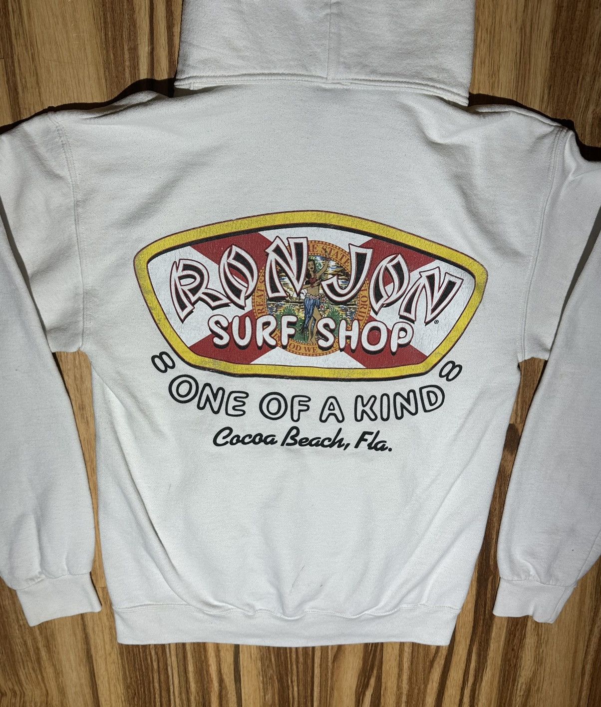 Ron Jon Surf Shop Ron Jon Surf Shop Hawaiian dancer White Hoodie Size US S / EU 44-46 / 1 - 8 Thumbnail