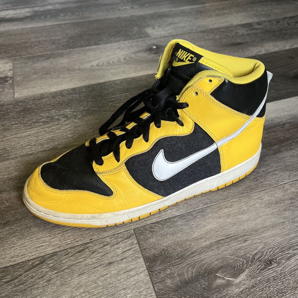 Nike Vintage 2006 Nike Dunk High Maize Taxi Size 11 309432-711 Size US 11 / EU 44 - 7 Thumbnail