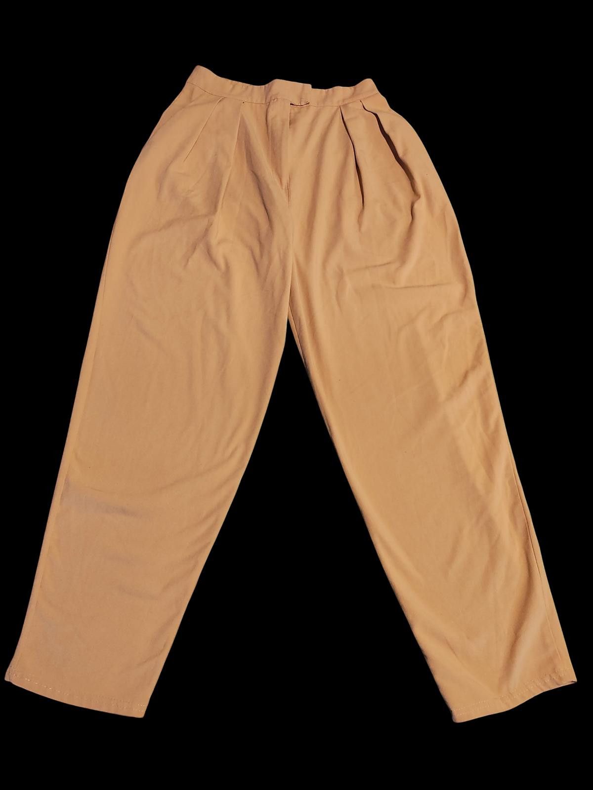 Other Nasty Gal Women's Pleated High-Waist Trousers in Camel Size 28" / US 6 / IT 42 - 3 Thumbnail