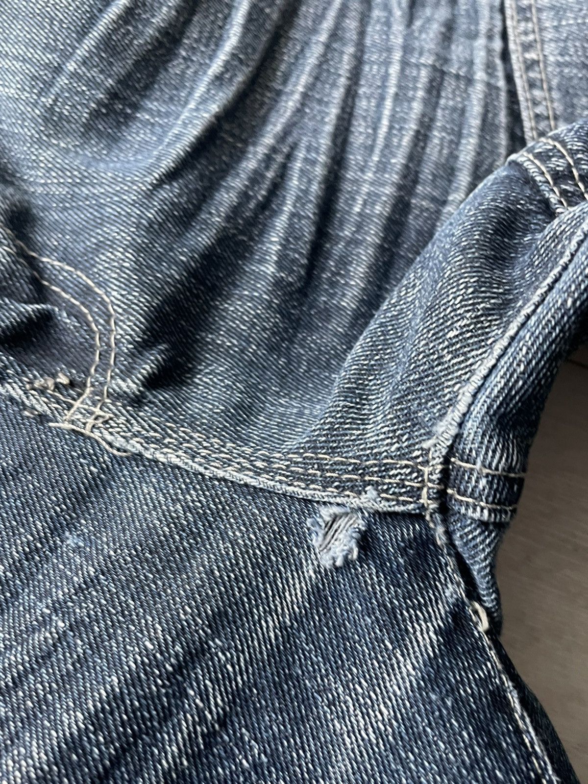 Japanese Brand Vintage 90’s Super Fly Japan Denim Jeans Y2K Big Logo RARE Size US 34 / EU 50 - 10 Thumbnail