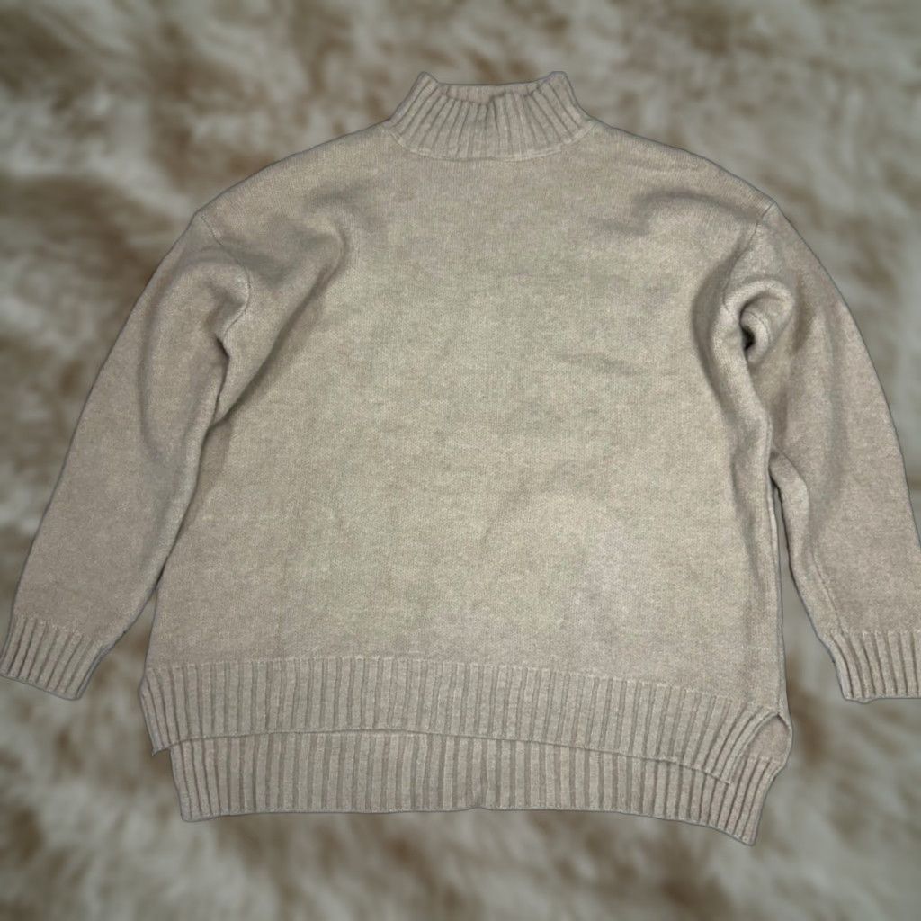 Vintage Goodnight Macaroon Womens Long Sleeve Pullover XL Beige Polyester Sweatshirt Sweater Pullover New Size XL / US 12-14 / IT 48-50 - 1 Thumbnail