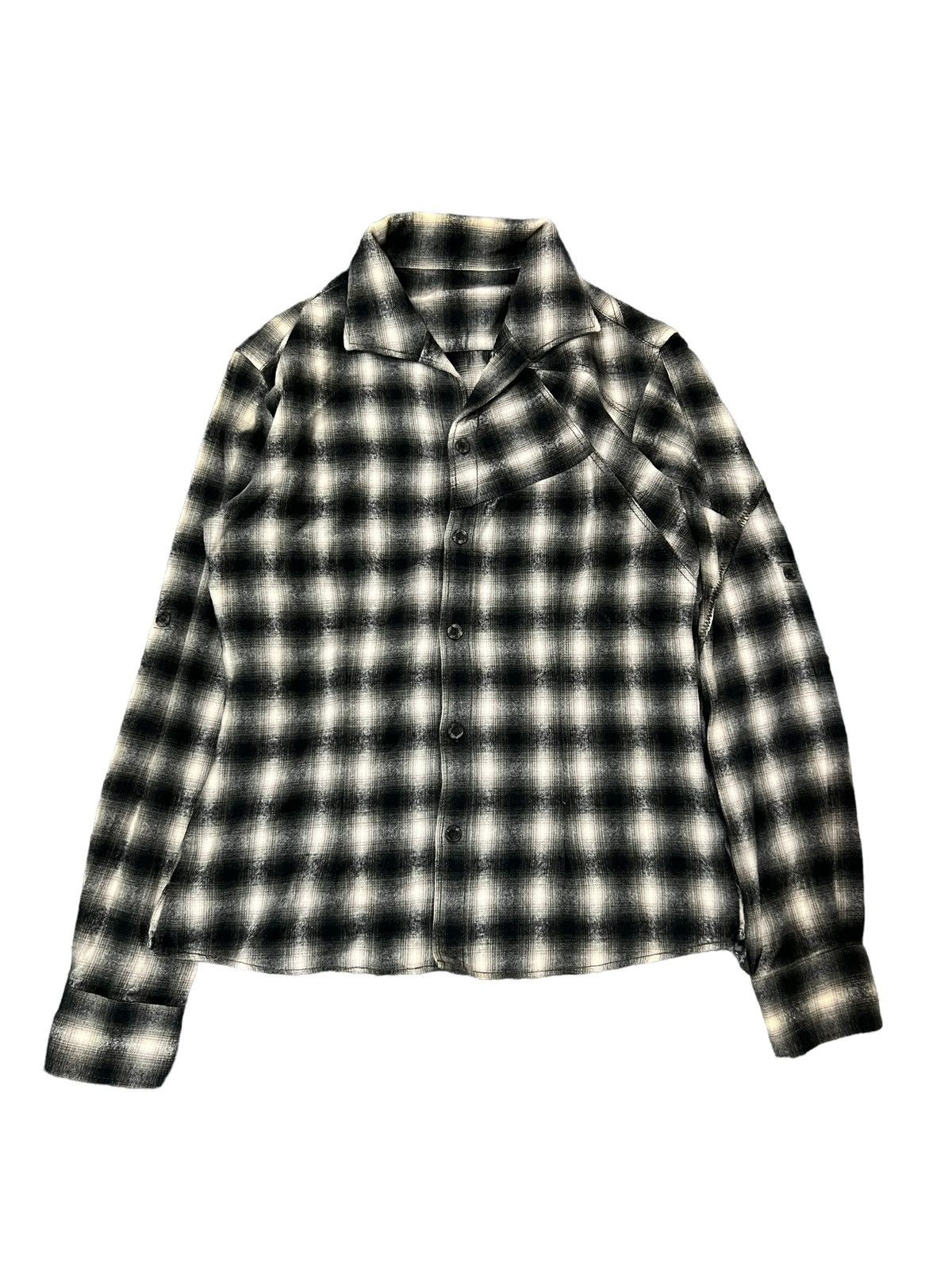 image of If Six Was Nine x Le Grande Bleu L G B 2000S Tornado Mart - Western Flannel Shirt in Grey (Size Sma